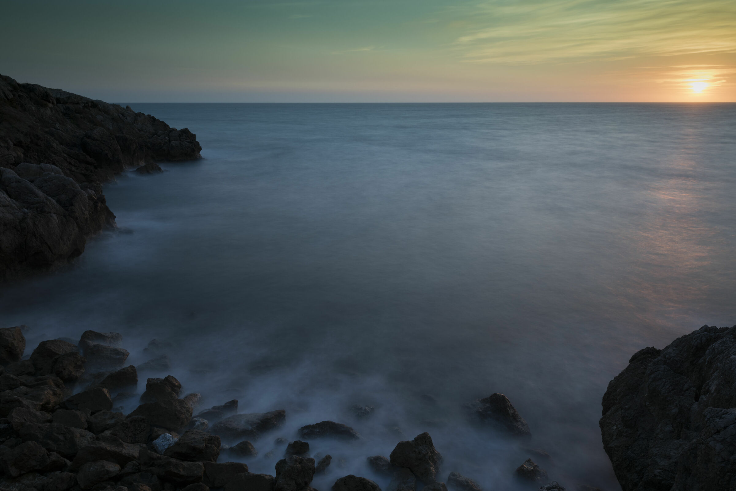 long exposure sul mare di Sperlonga 1