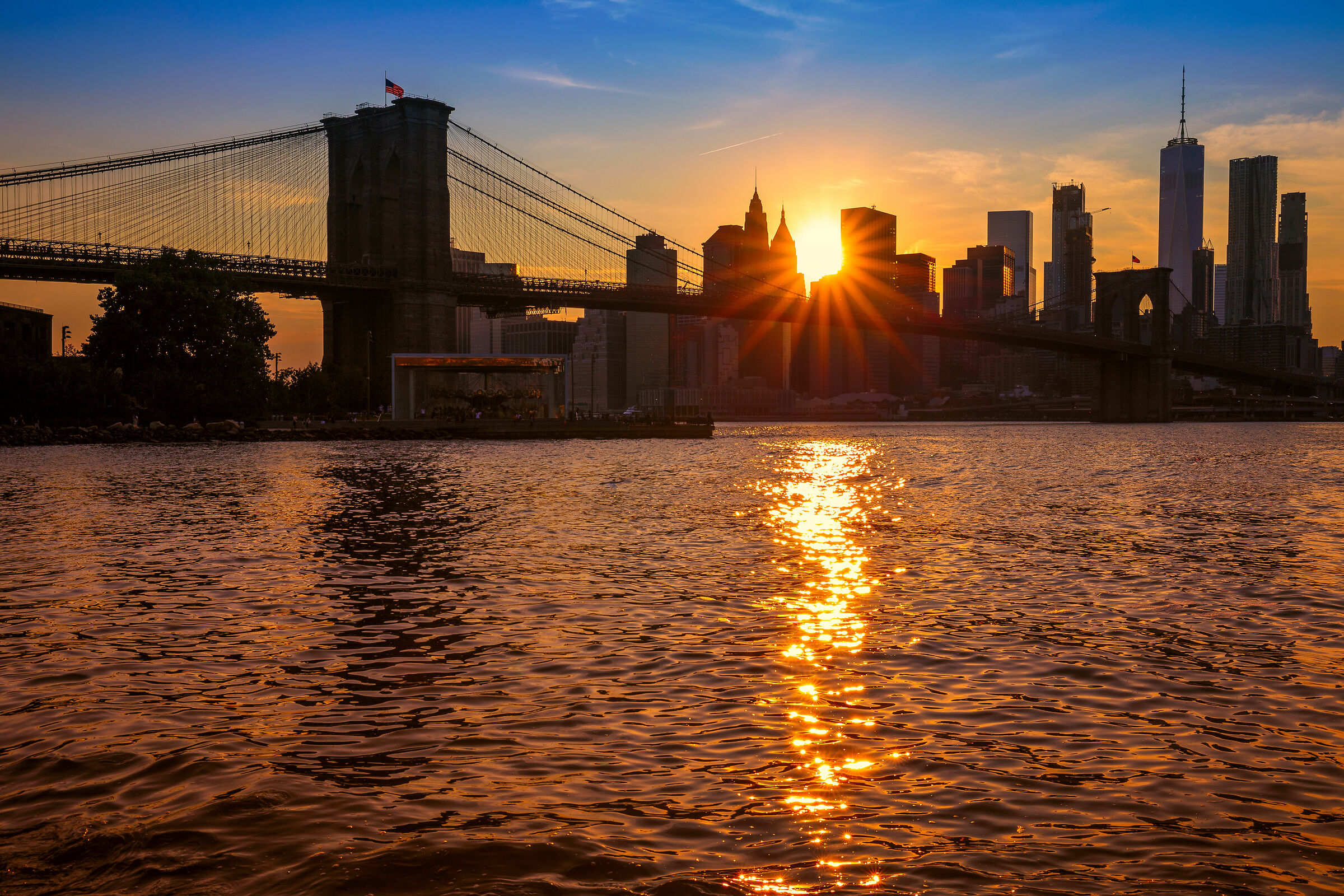 The last sun over Manhattan