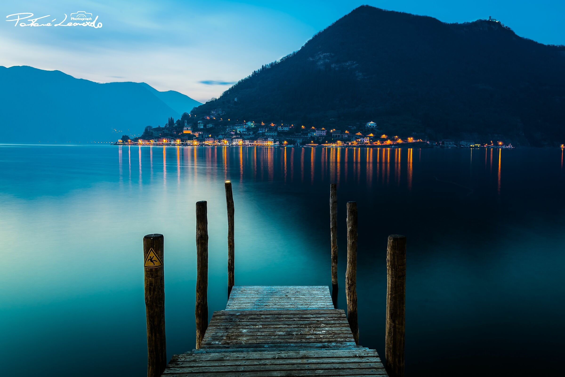 Lake Iseo, Sulzano Vista Monte Isola Lombardia