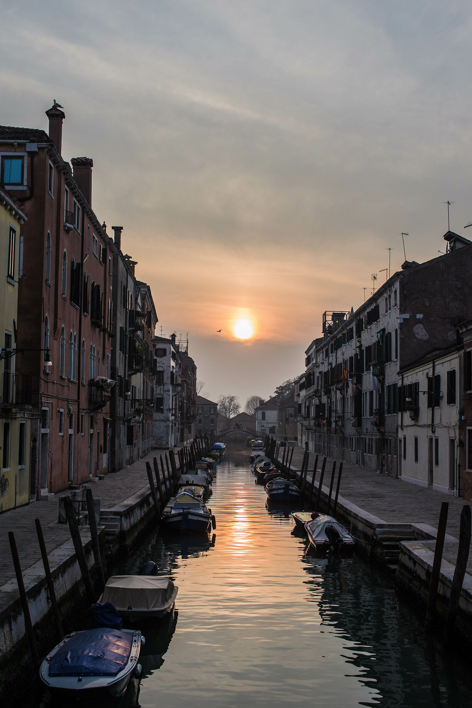 Tramonto sul canale