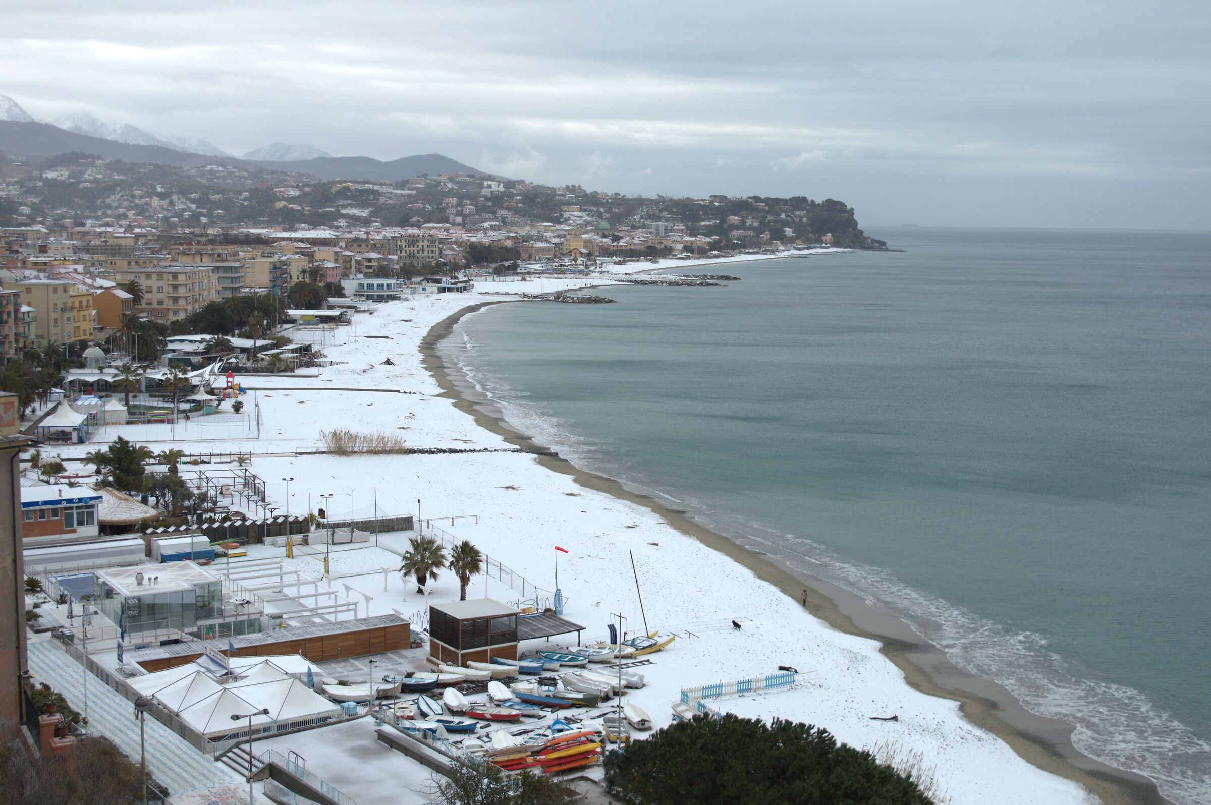 Albissola Marina innevata