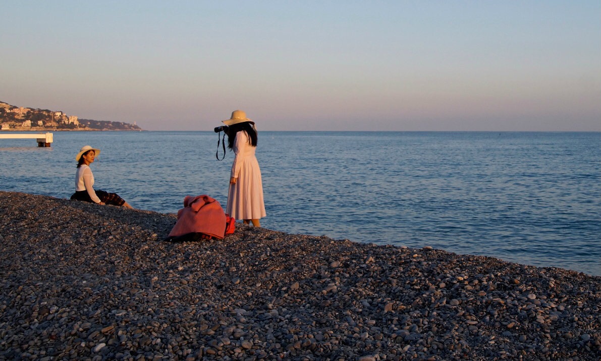 Bellezze orientali al tramonto