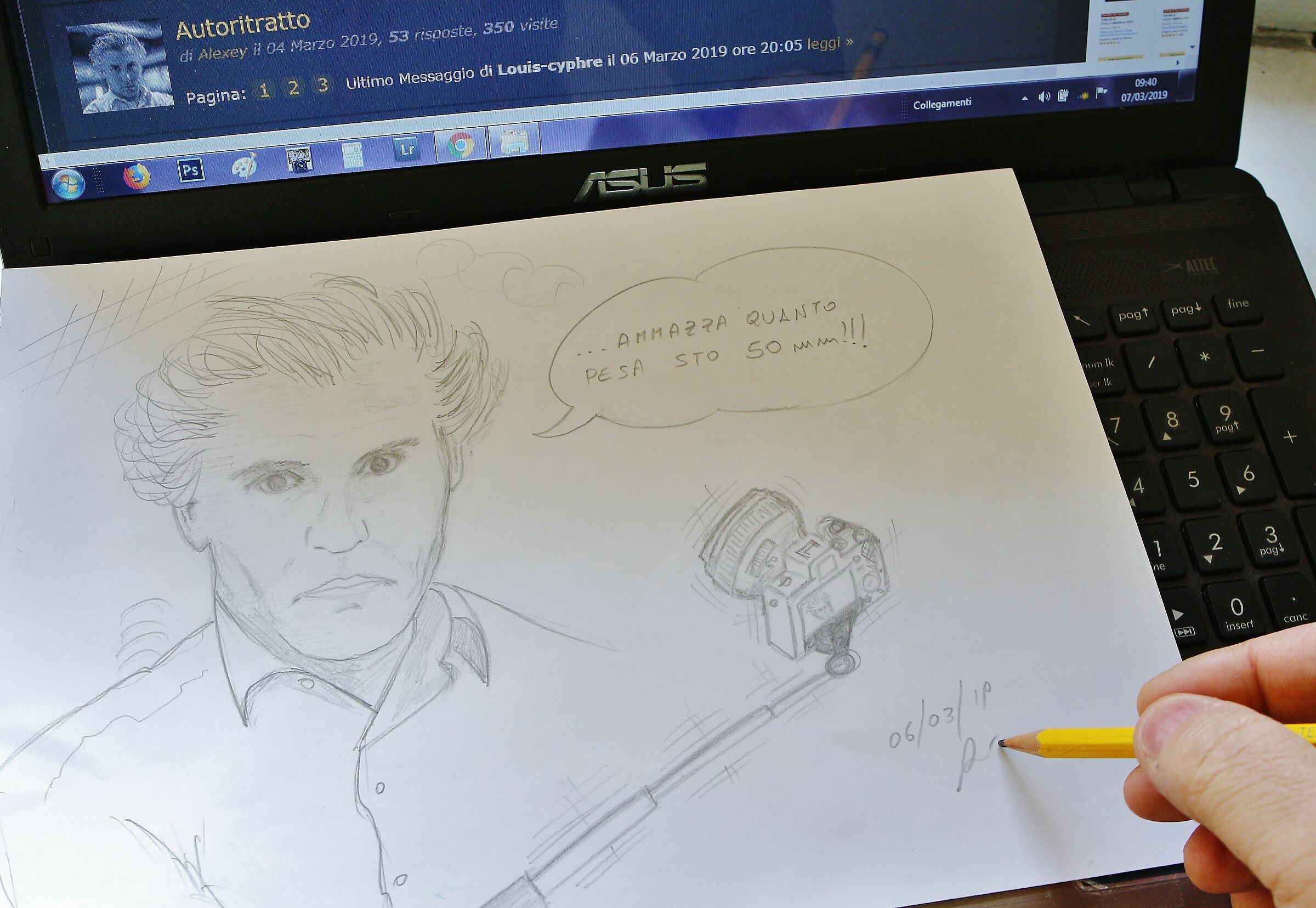 Selfie of a certain "weight"