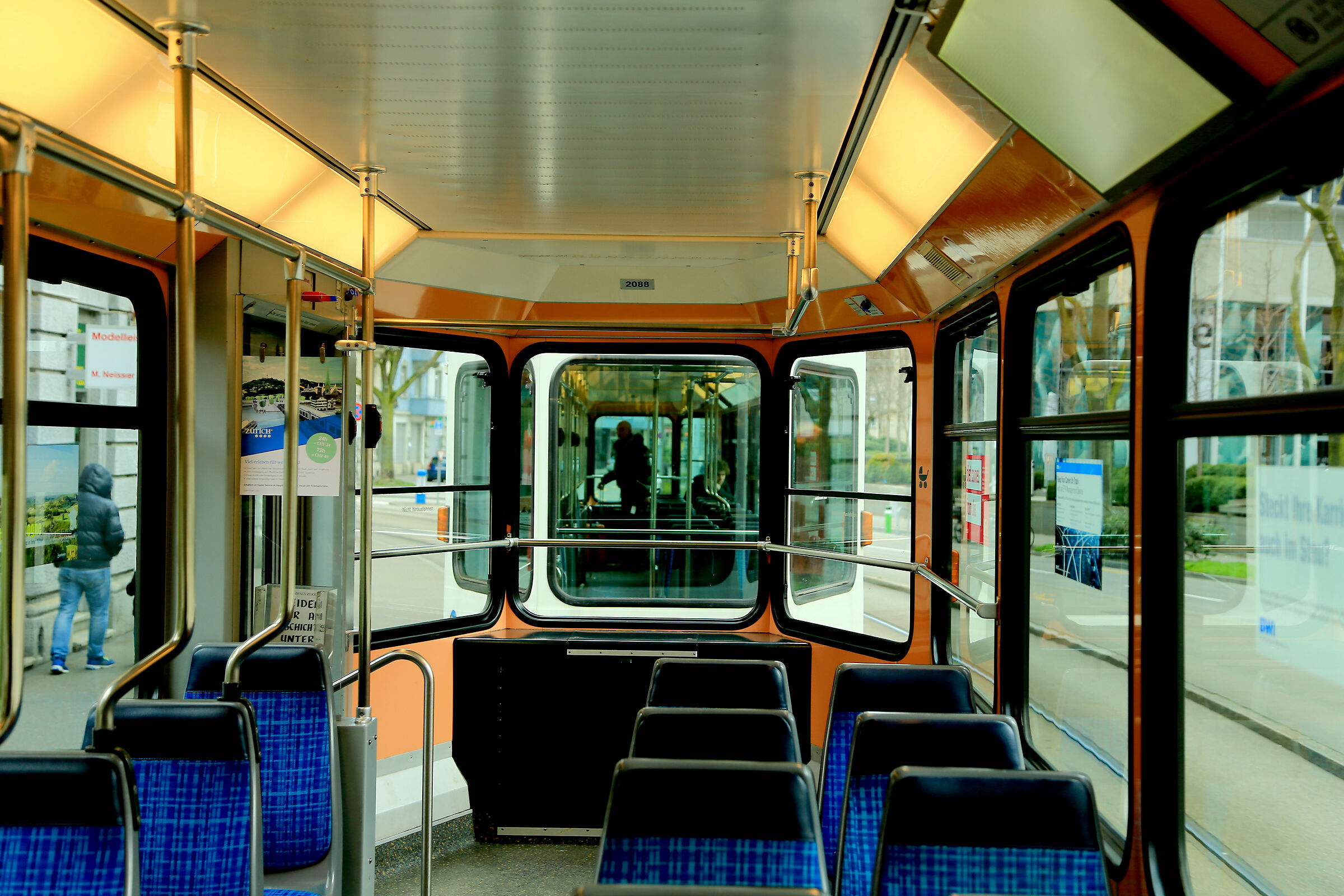 Zurich in a tram