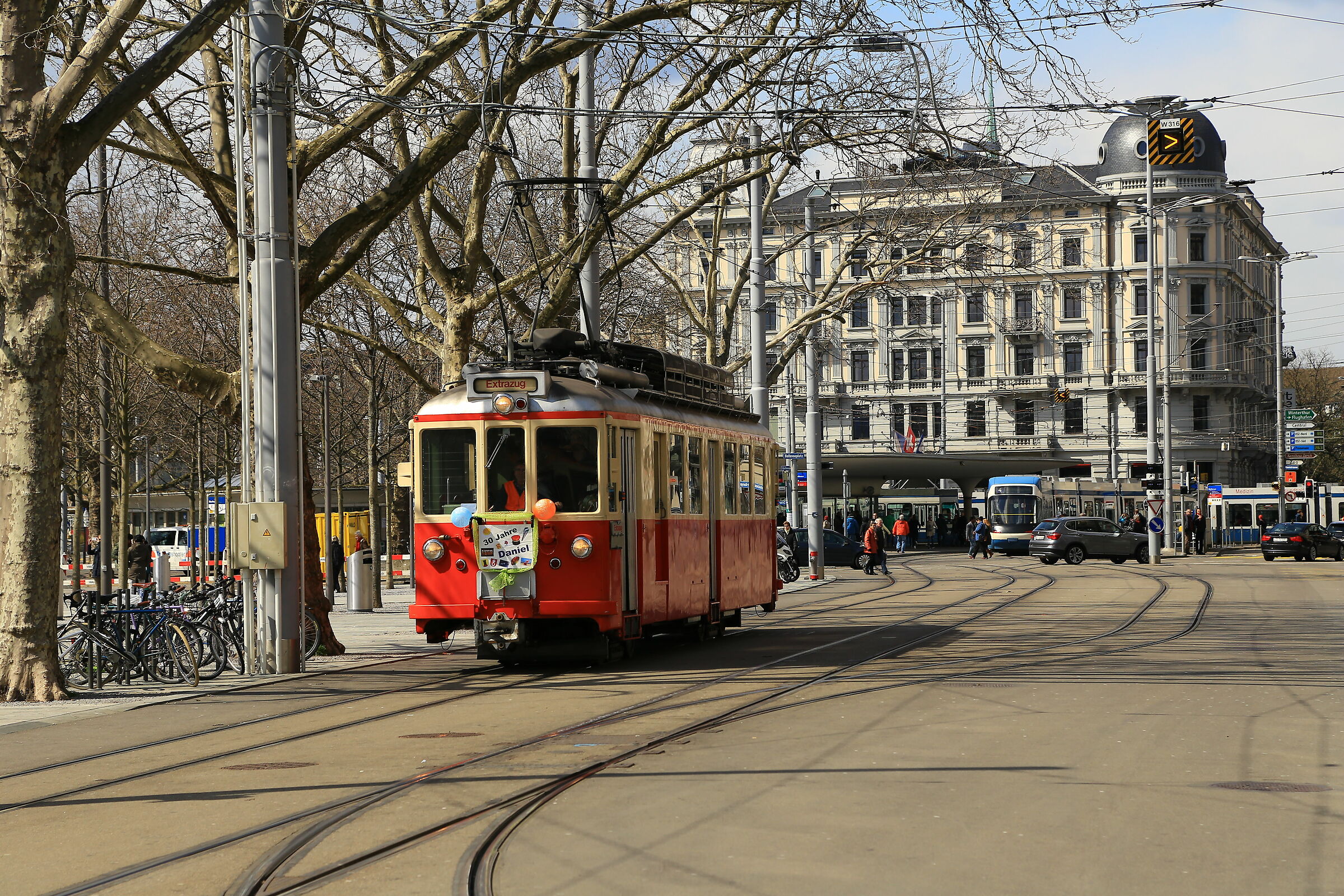 Old tram in Zurich