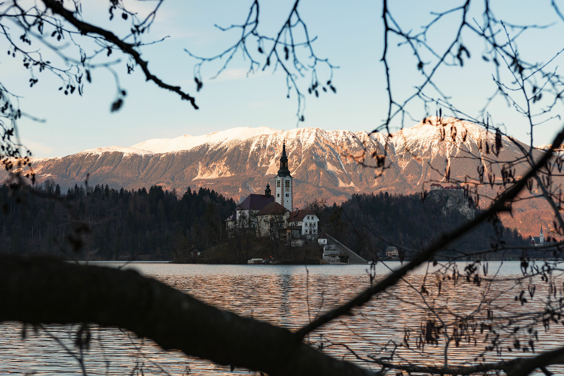 Spying on Lake Bled.