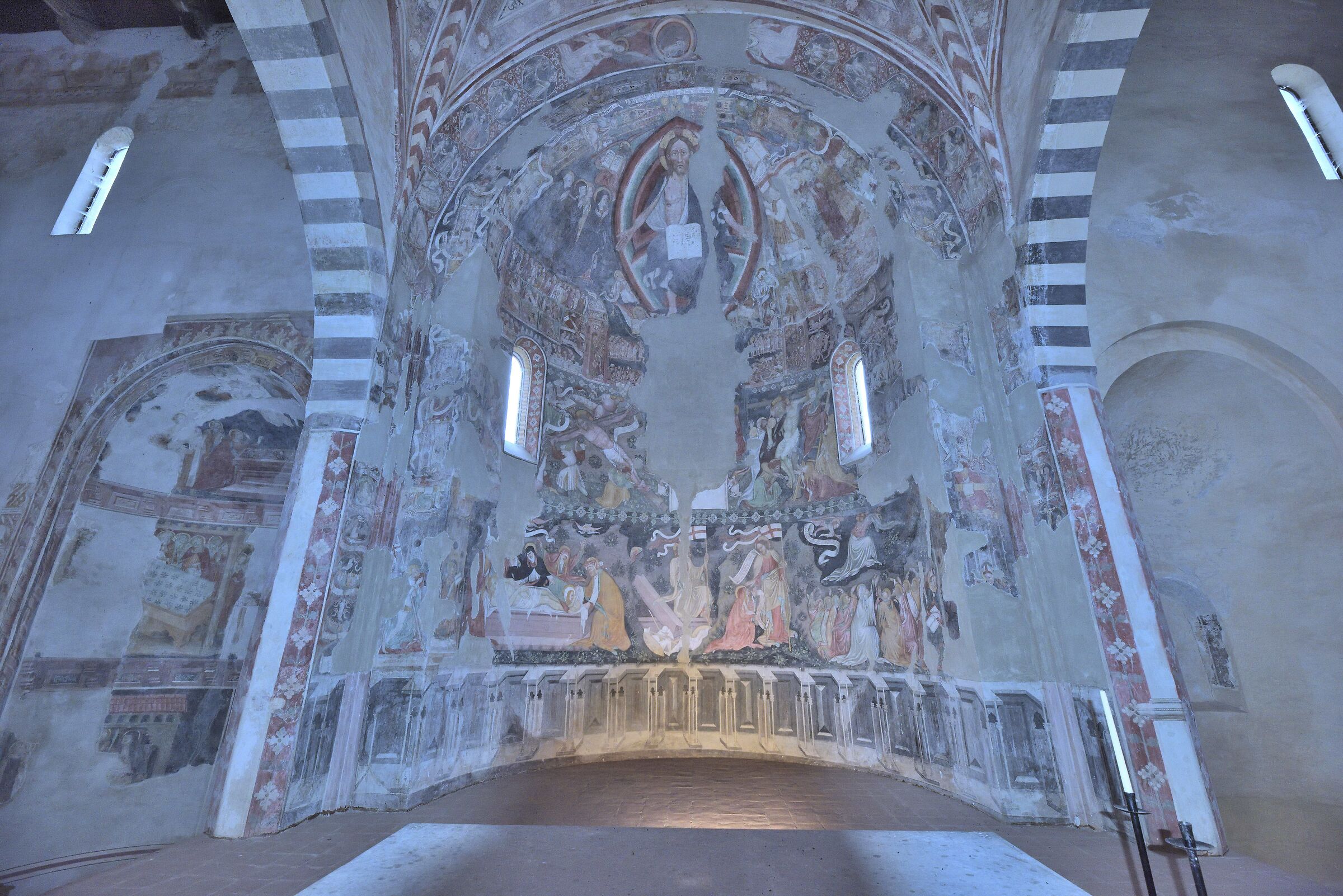 The interior of the abbey