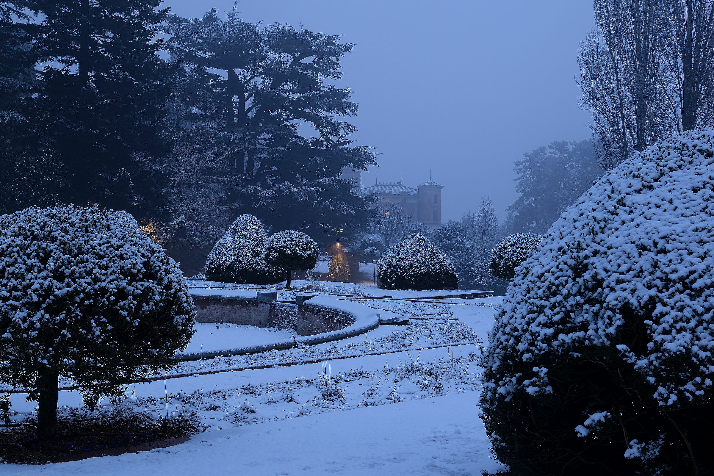 Villa Toeplitz under the snow
