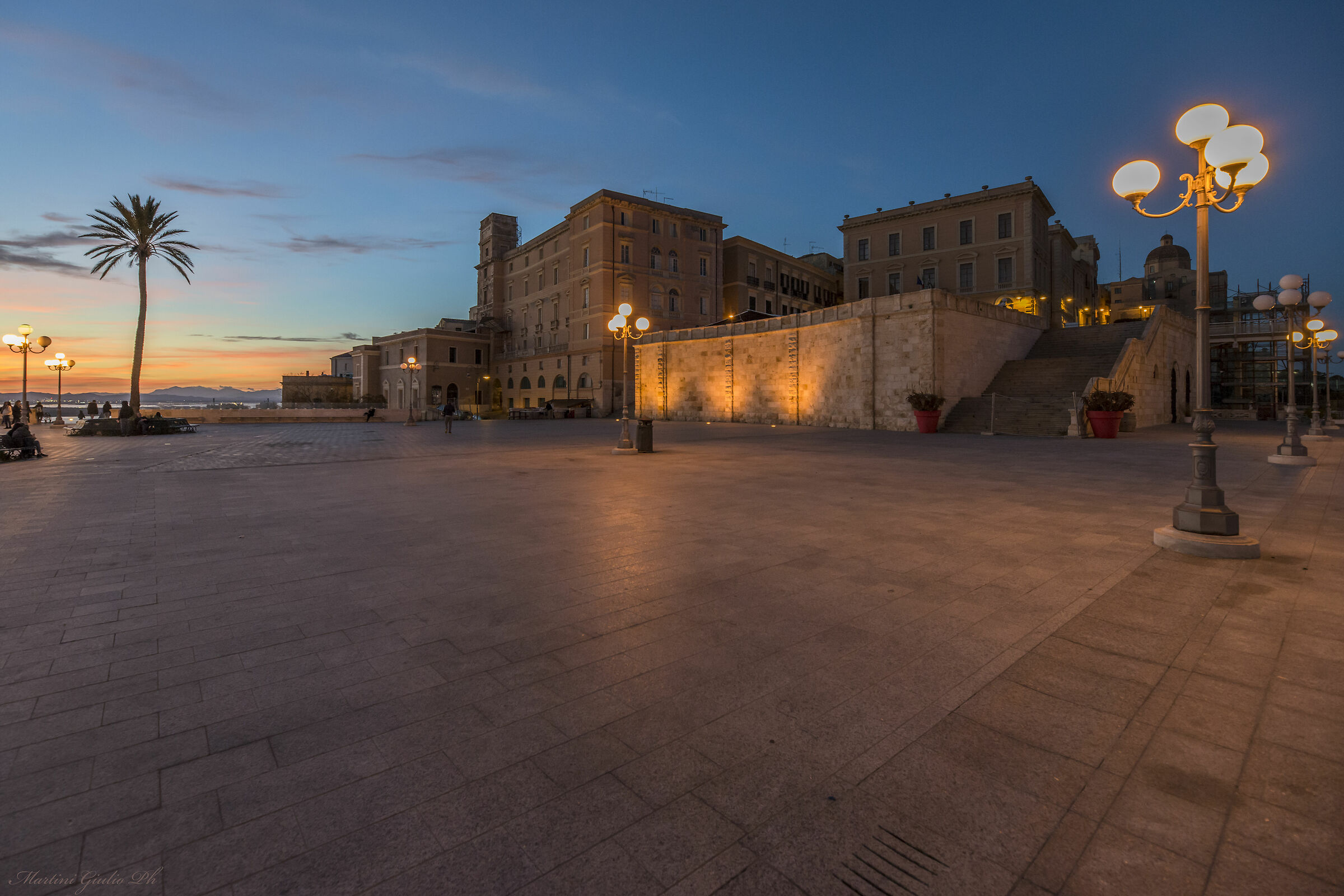 Cagliari Tramonto al Bastione di San Remy