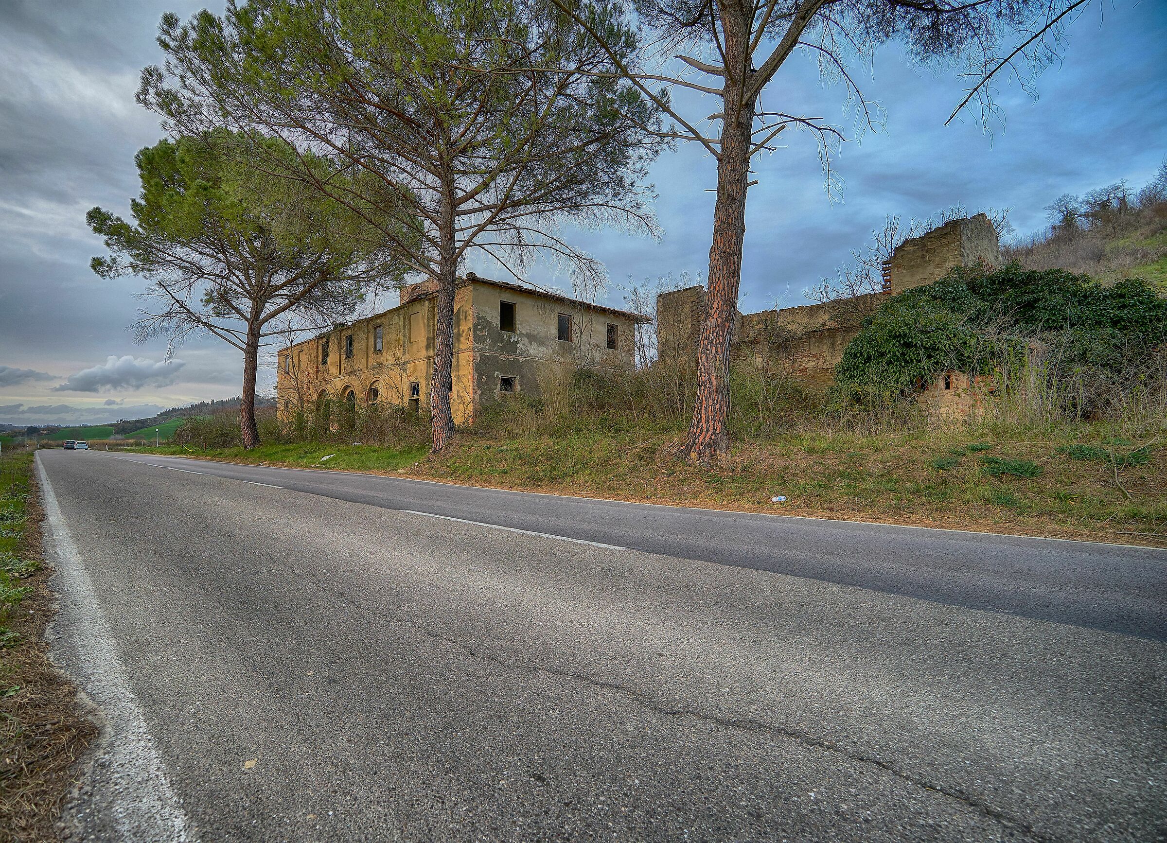 Ruins on the road