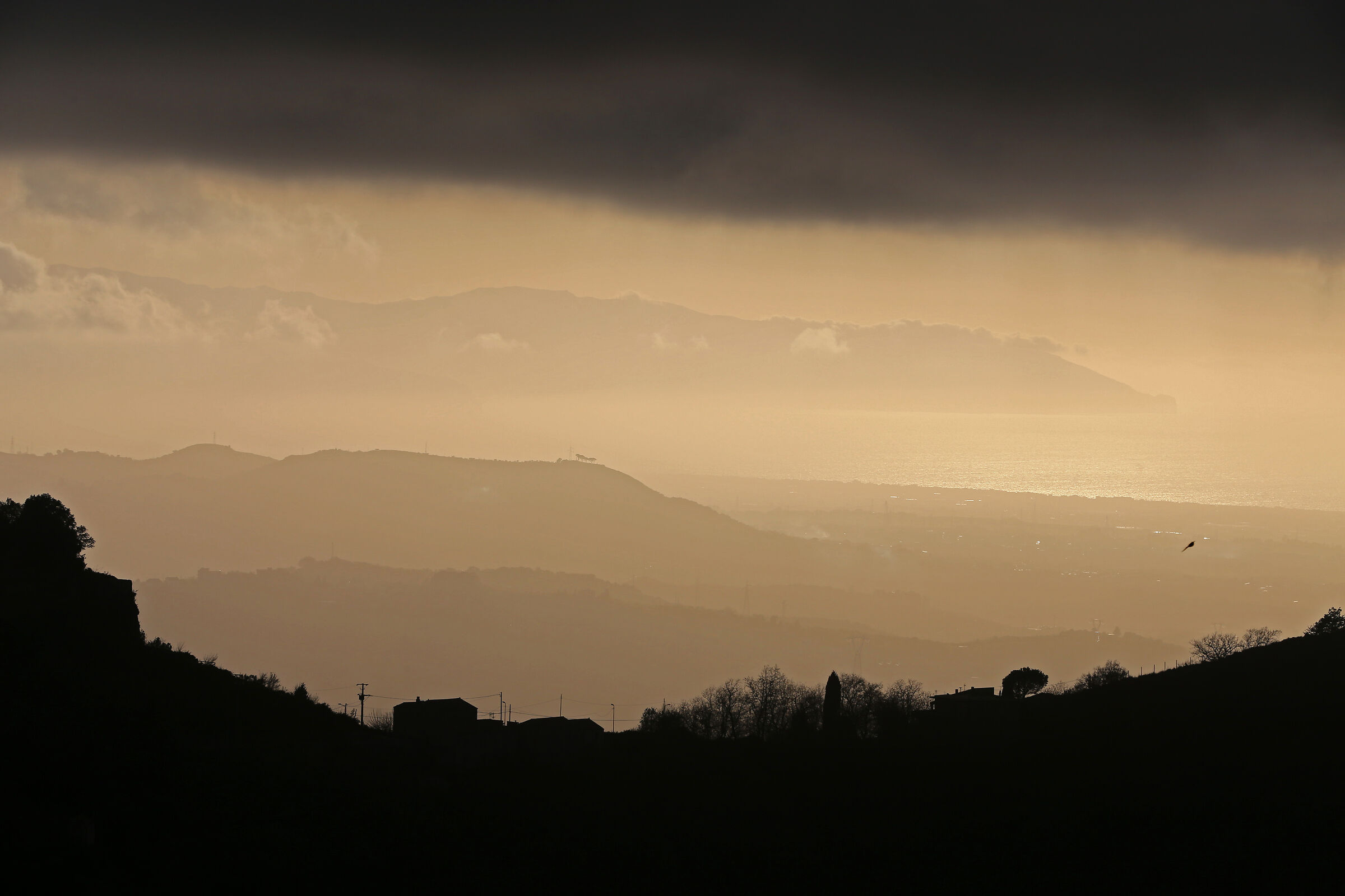 Sunset in the mountains