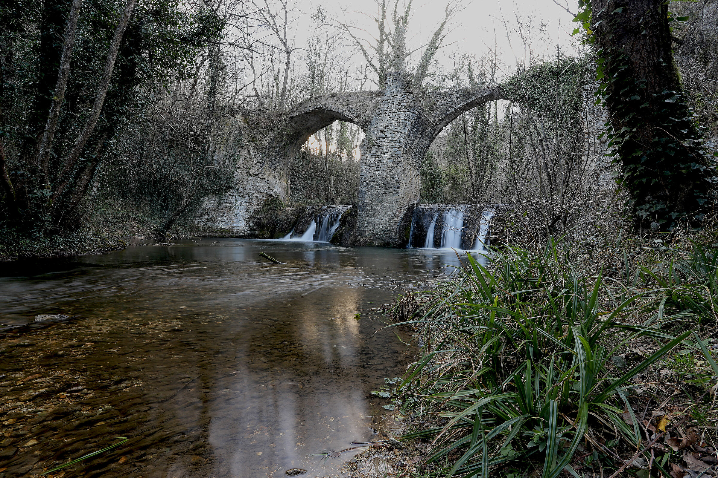 Bridge of the Roman period on the river nose