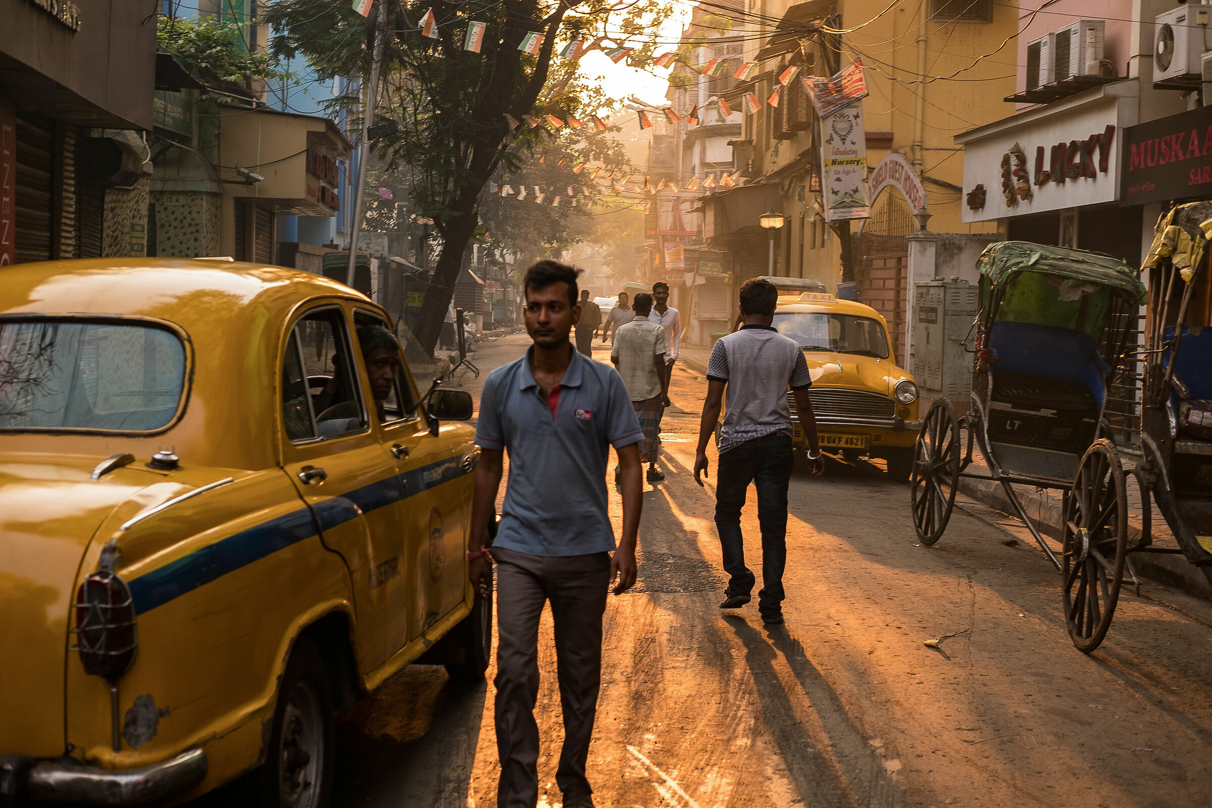 Sunrise in Calcutta, India