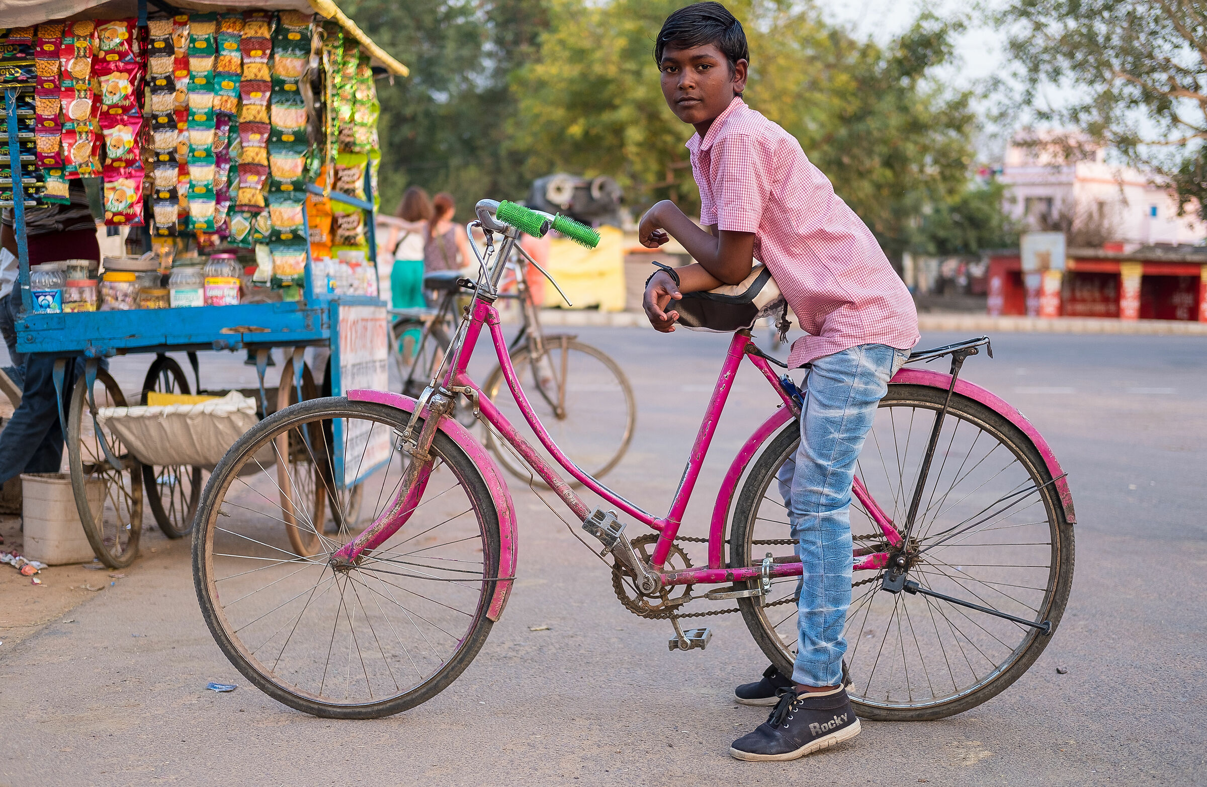 Little friend in Khajuraho, India