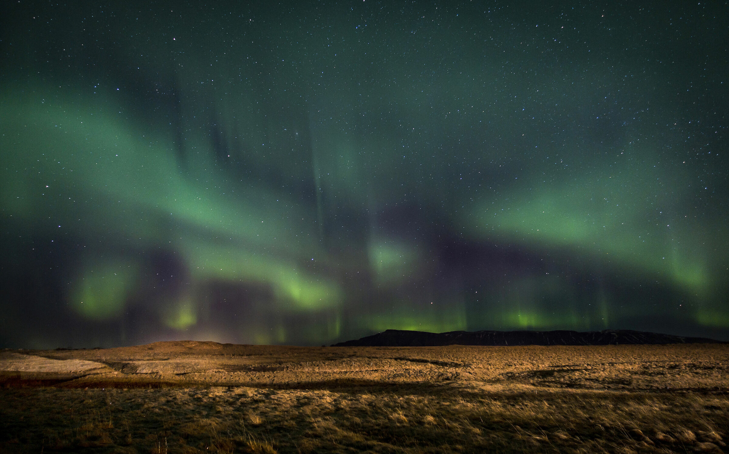 The first night in Iceland