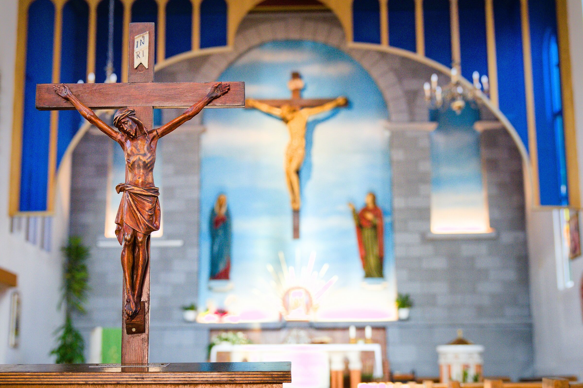 Interno chiesa di Valmaura - Trieste