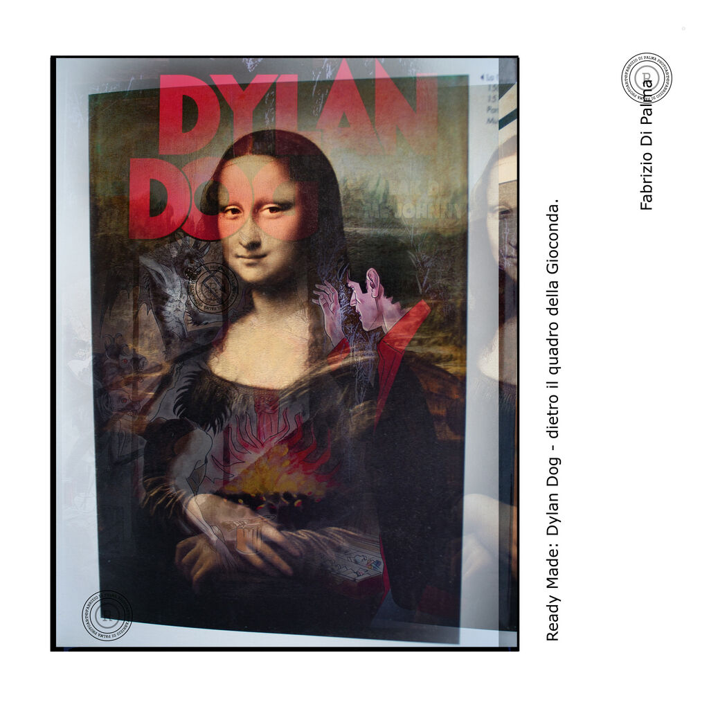 Dylan dog behind the picture of Gioconda
