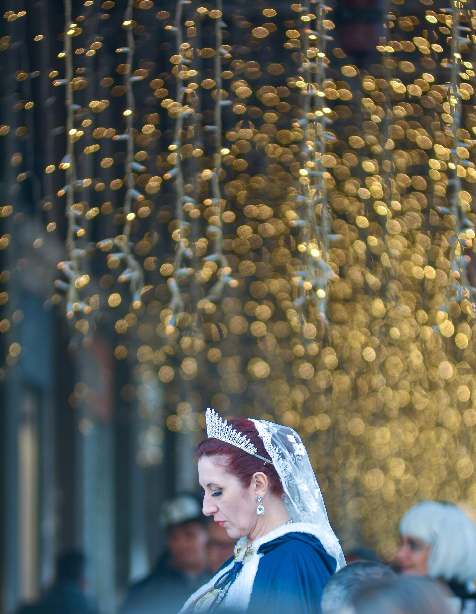 Carnival of Venice-Madame under a golden shower