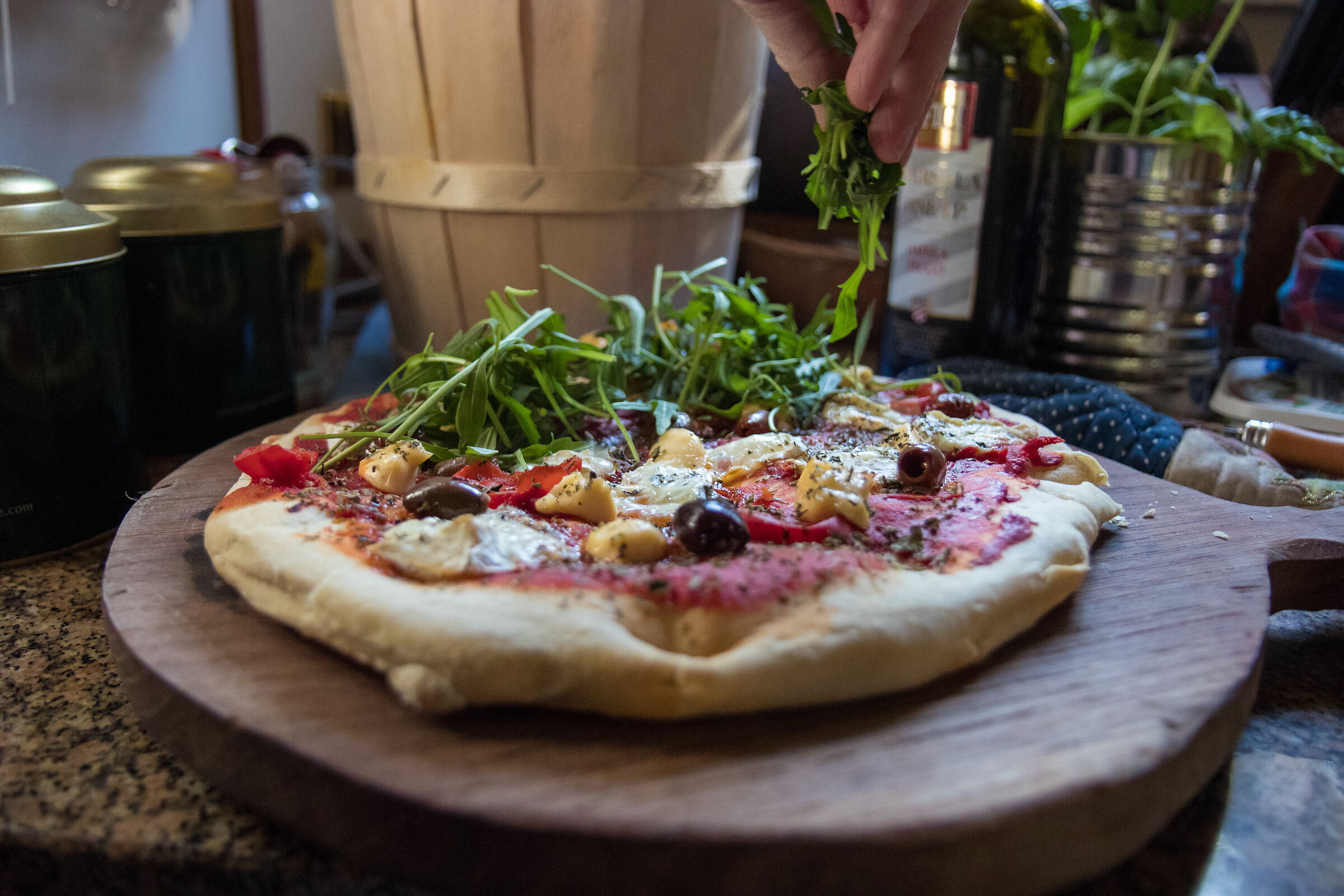 A pizza to begin with!