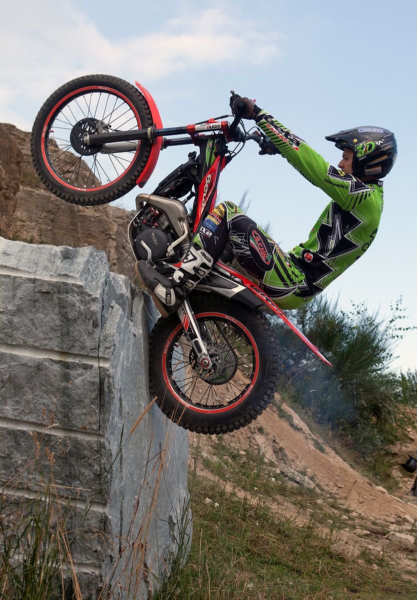 Fabio Lenzi in allenamento a Montoso