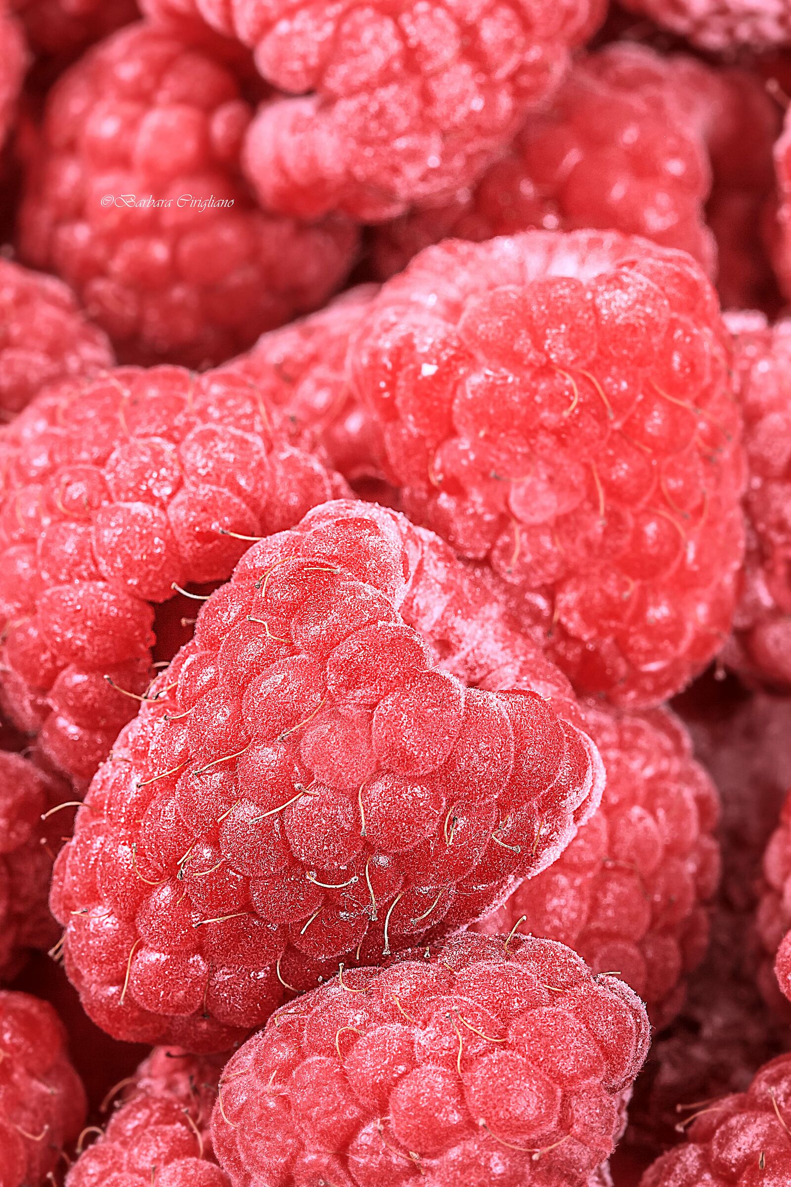 Iced Raspberries and light soft 2