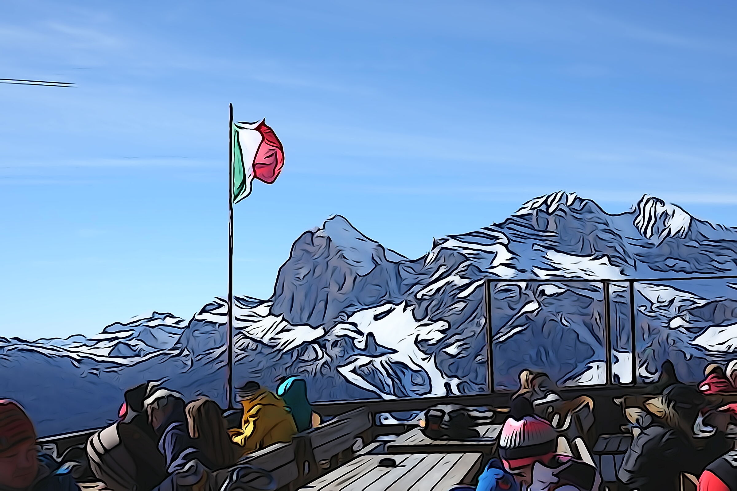 Cortina, Rifugio Faloria 2123 Mt.