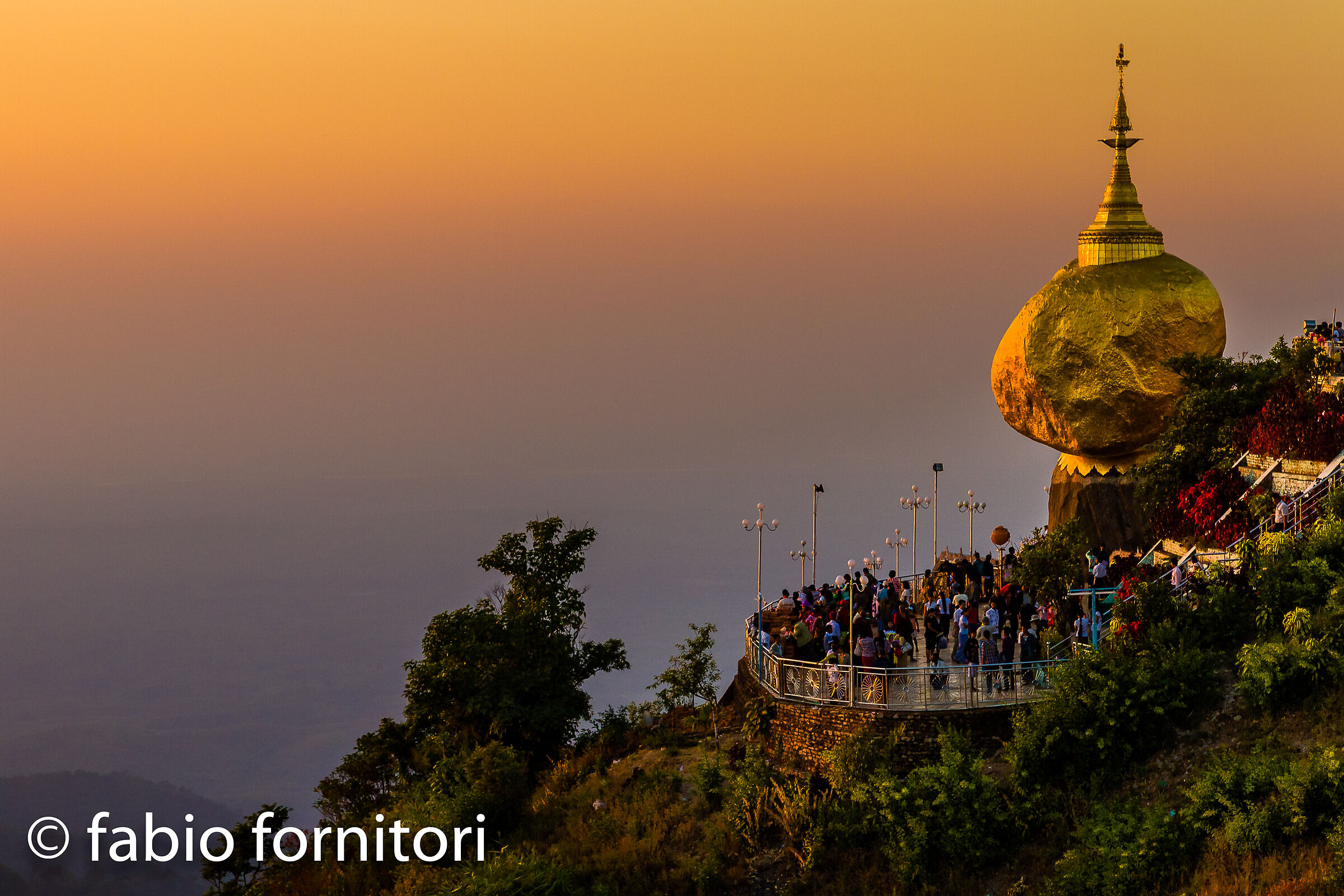 Burma by Feet,  Golden Rock Temple , Myanmar, 2009