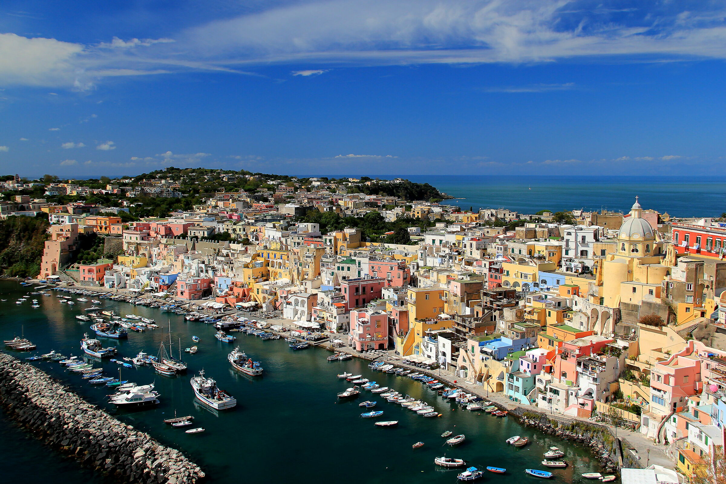 Procida. The charm of the Coricella