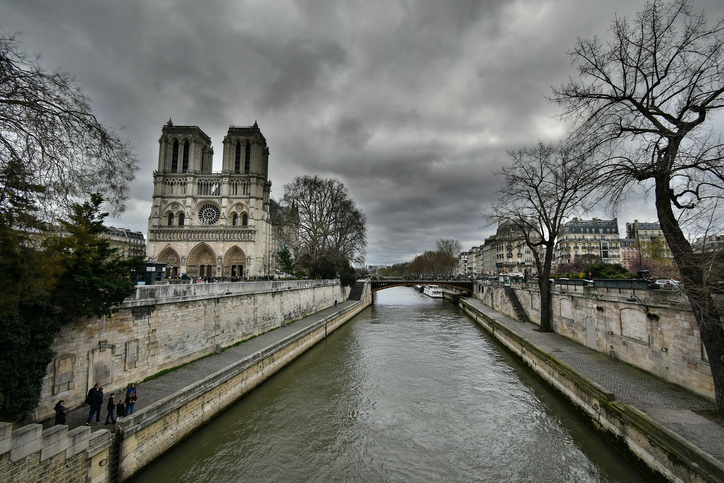 Under a leaden sky in Paris