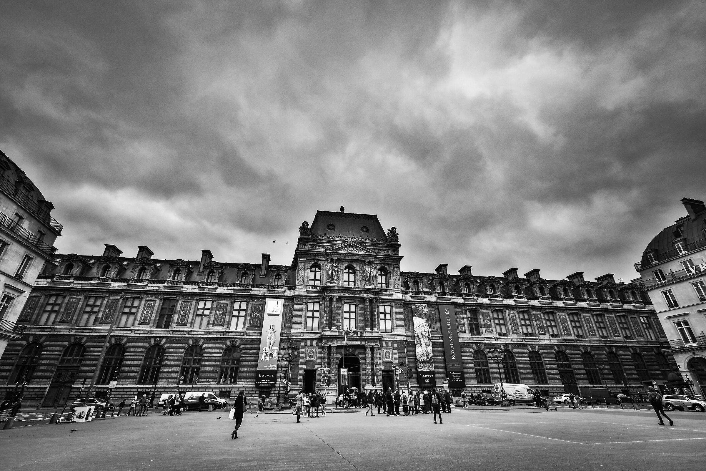 Under a leaden sky in Paris