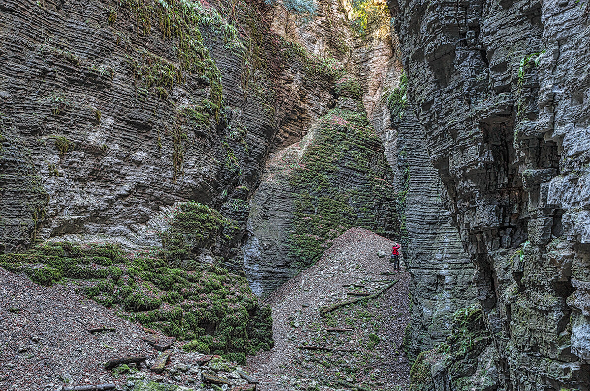 In the belly of the canyon