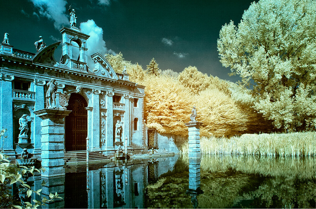 Villa immersed in water