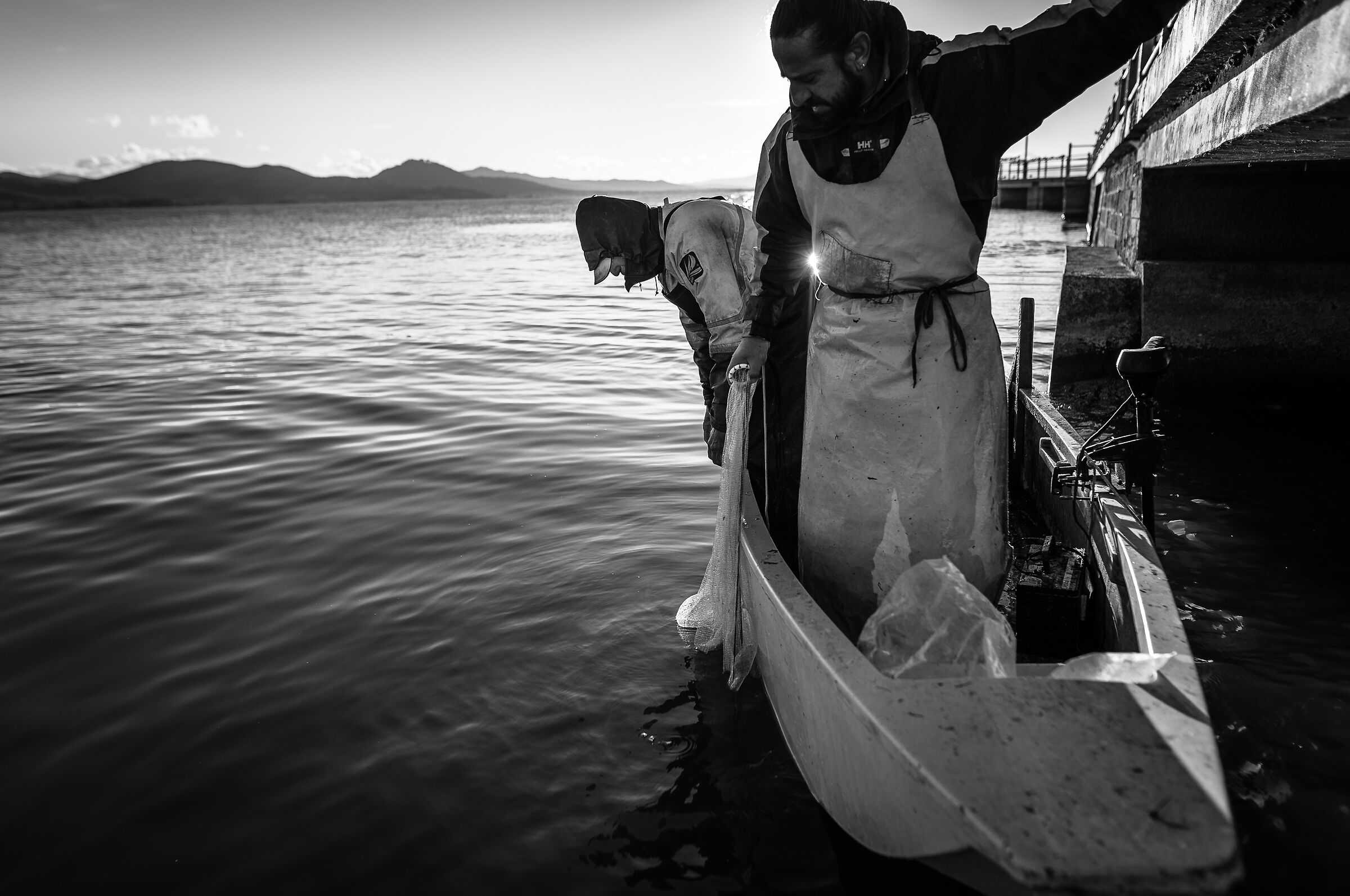 Leaning against the Pier