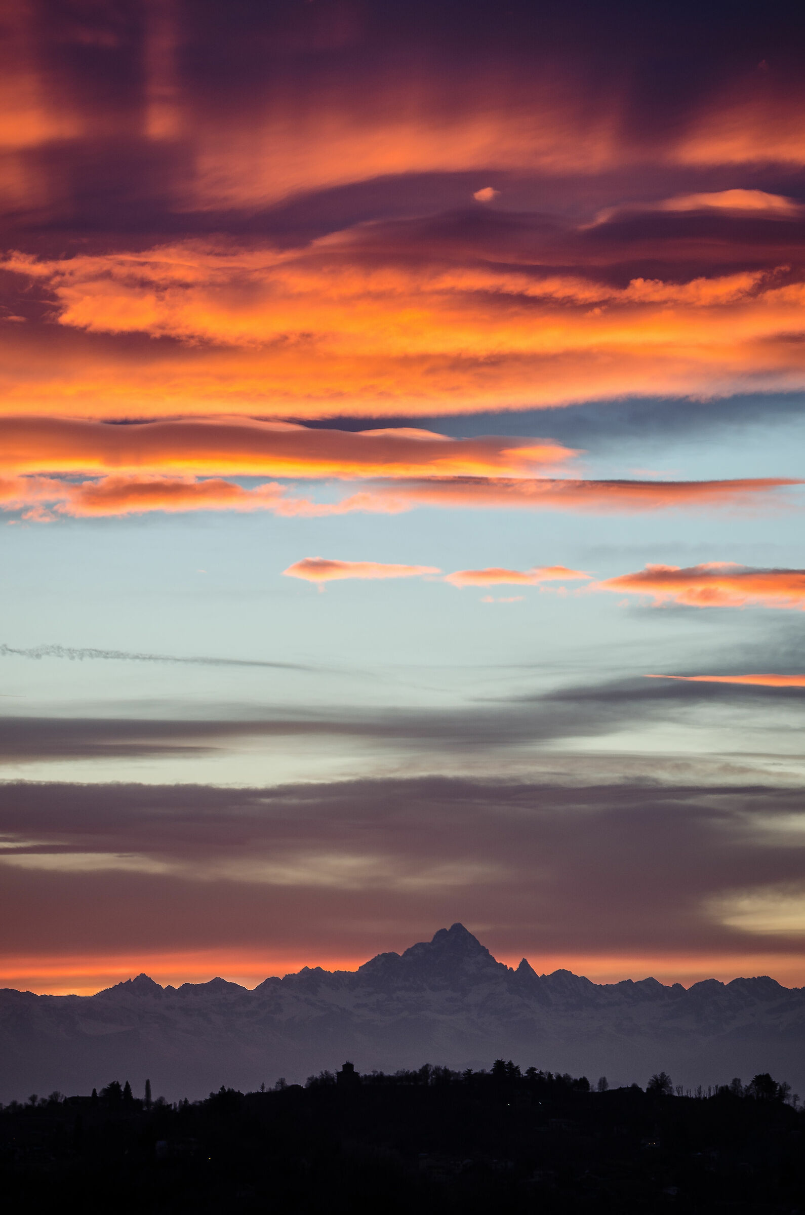 Monviso and Flames