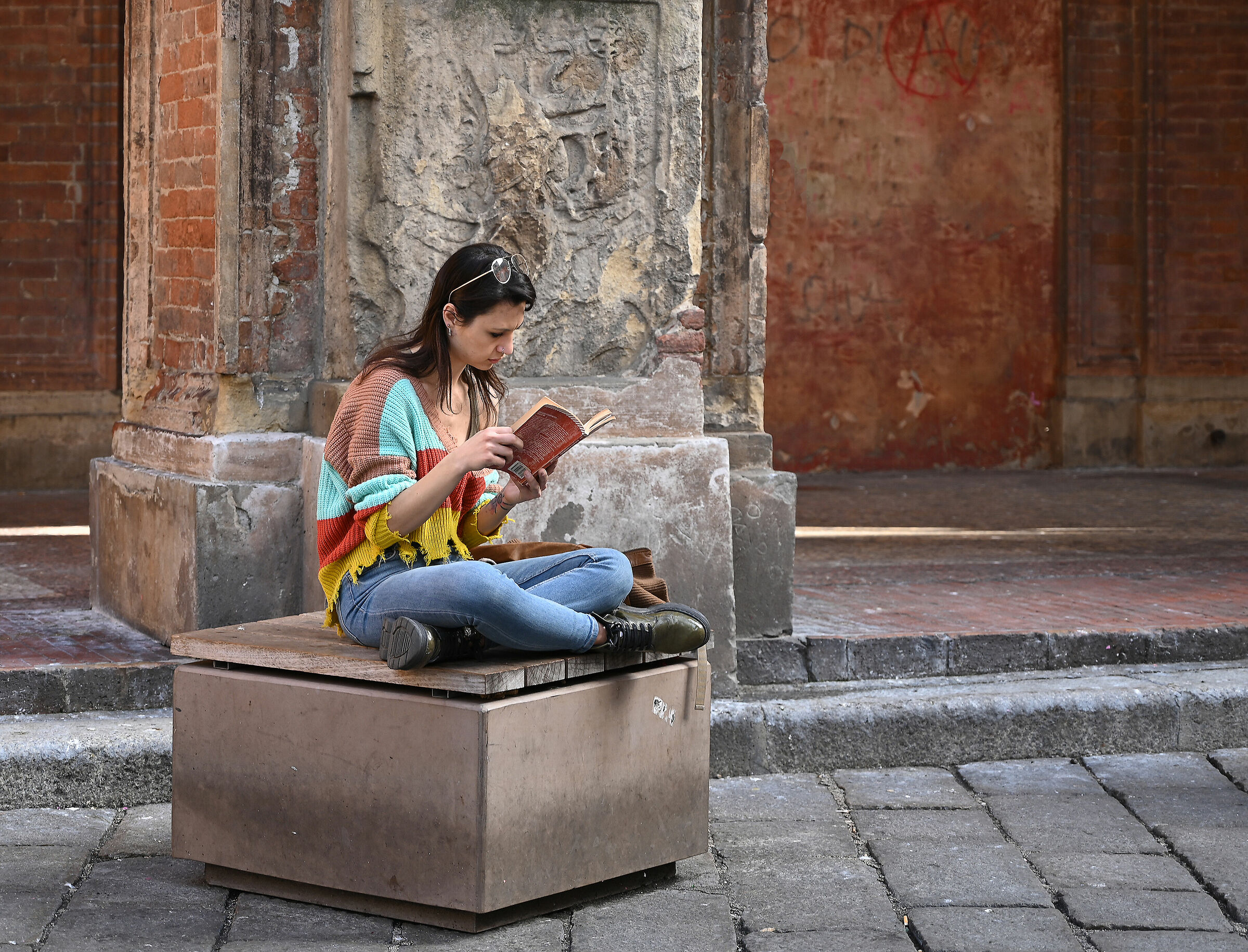 No selfie -  evviva qualcuno legge un libro