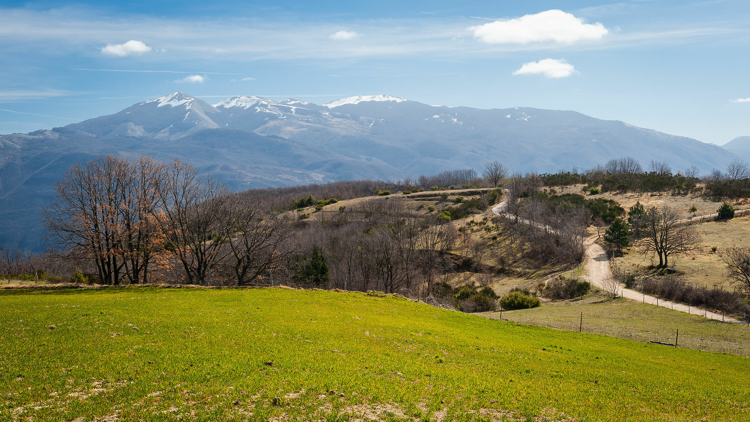 Gruppo del Monte Nuria visto dall'altopiano di Ponzano