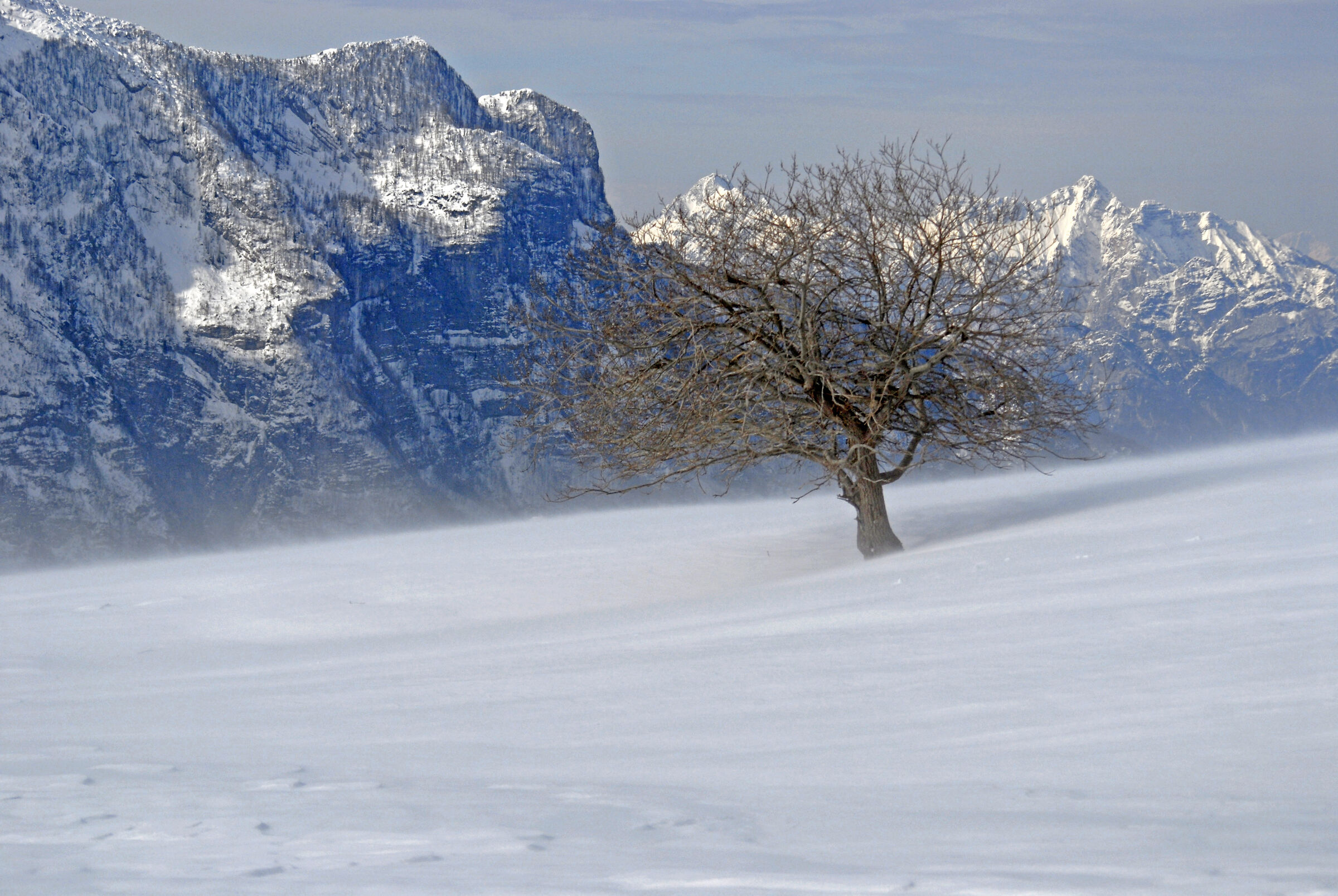tormenta di vento Montasio