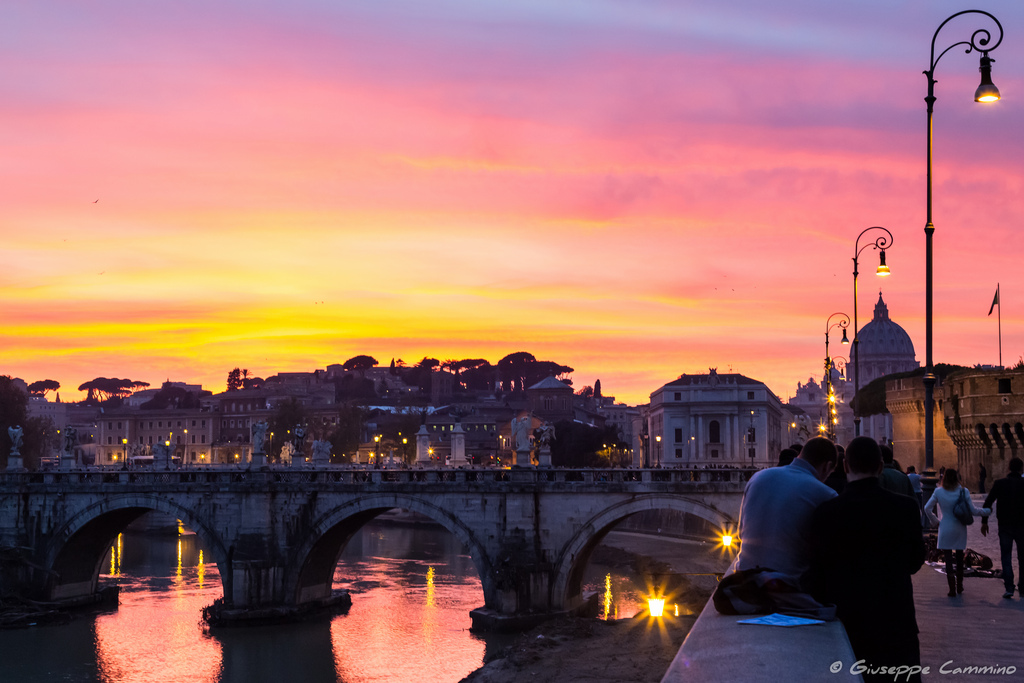 Sunset on Rome