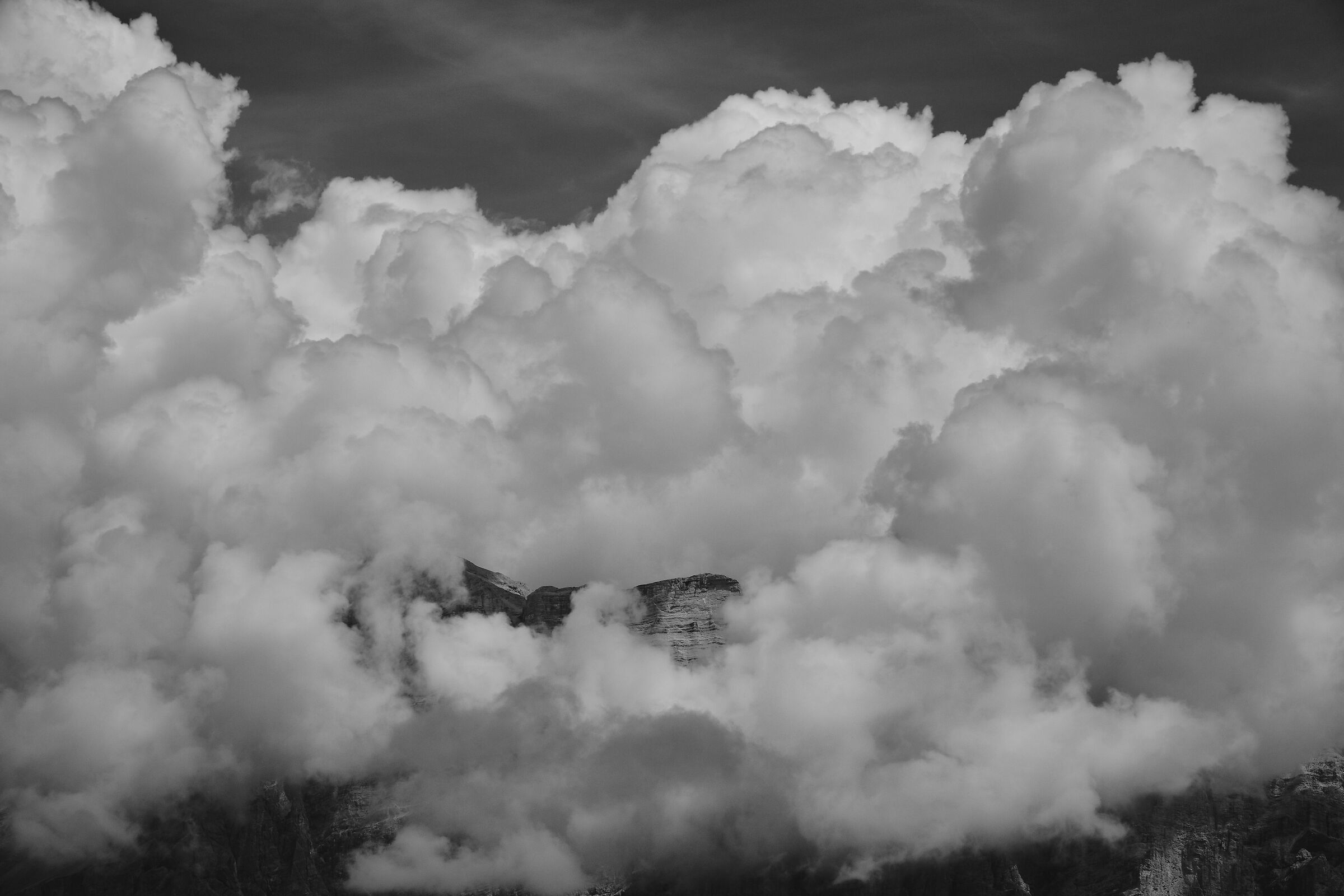 Nuvole sulle Dolomiti