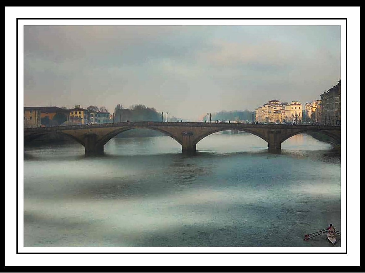 Autumn along the river Arno