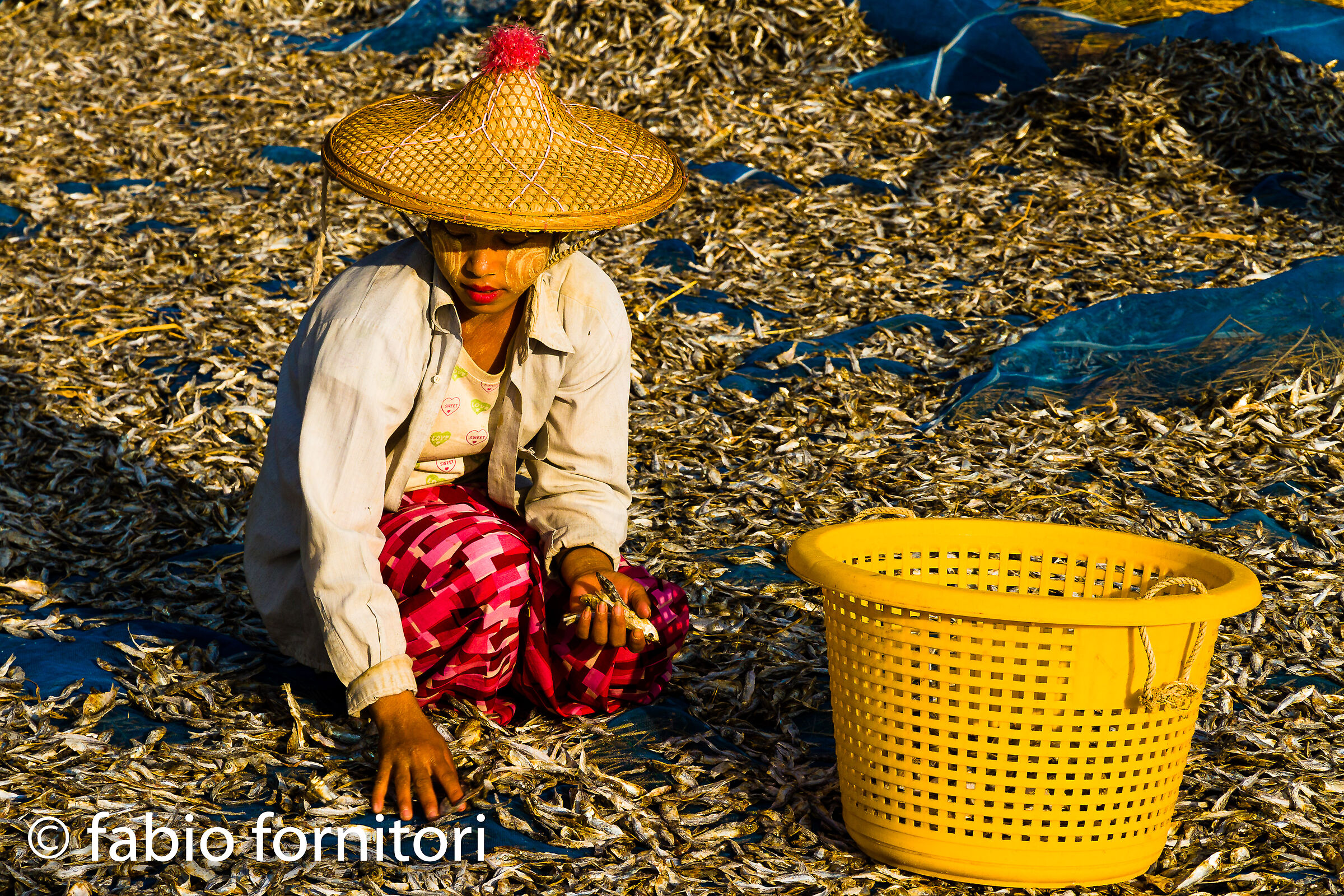 Burma Fisherman's Village Woman , Myanmar, 2009