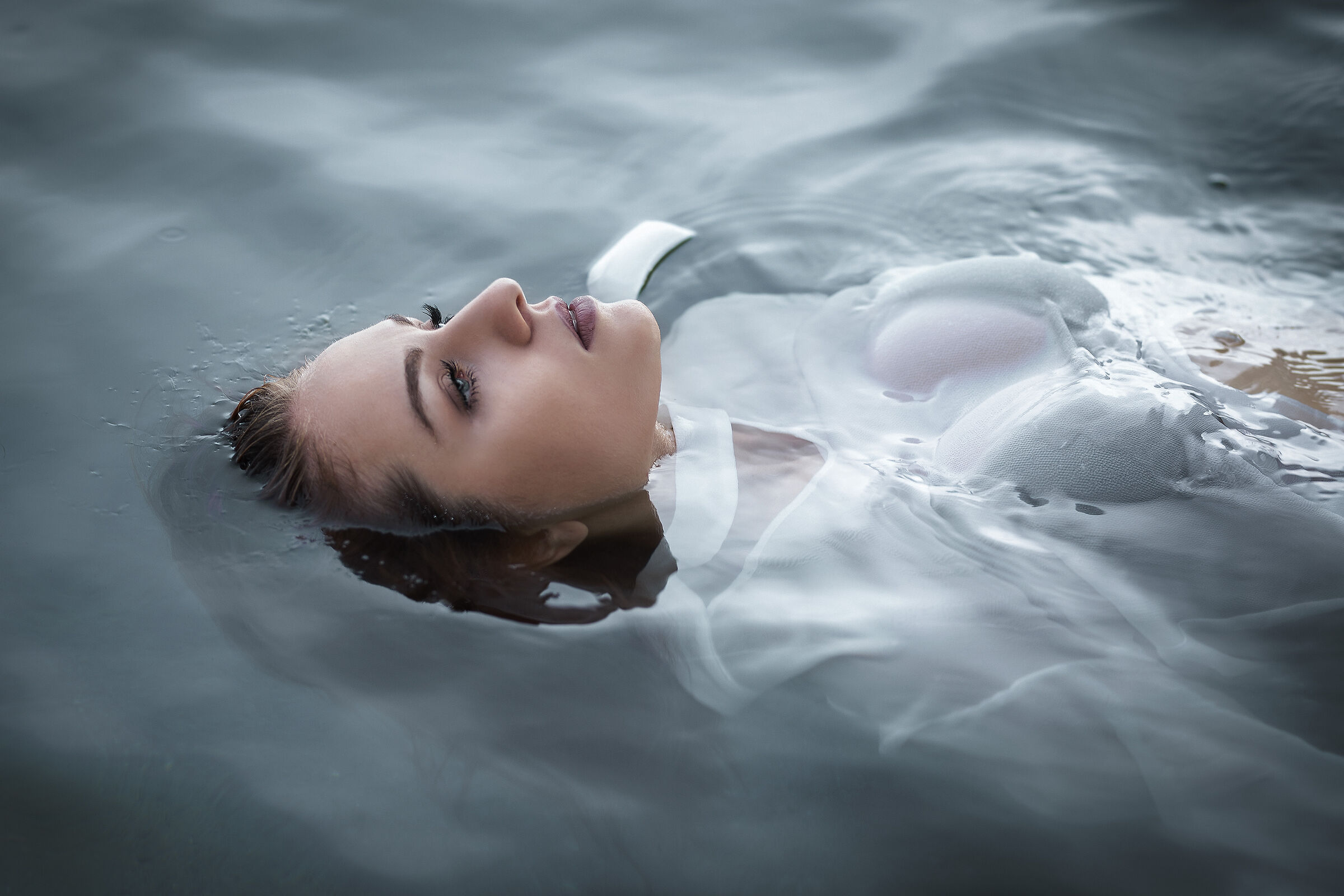 In the middle of the sea