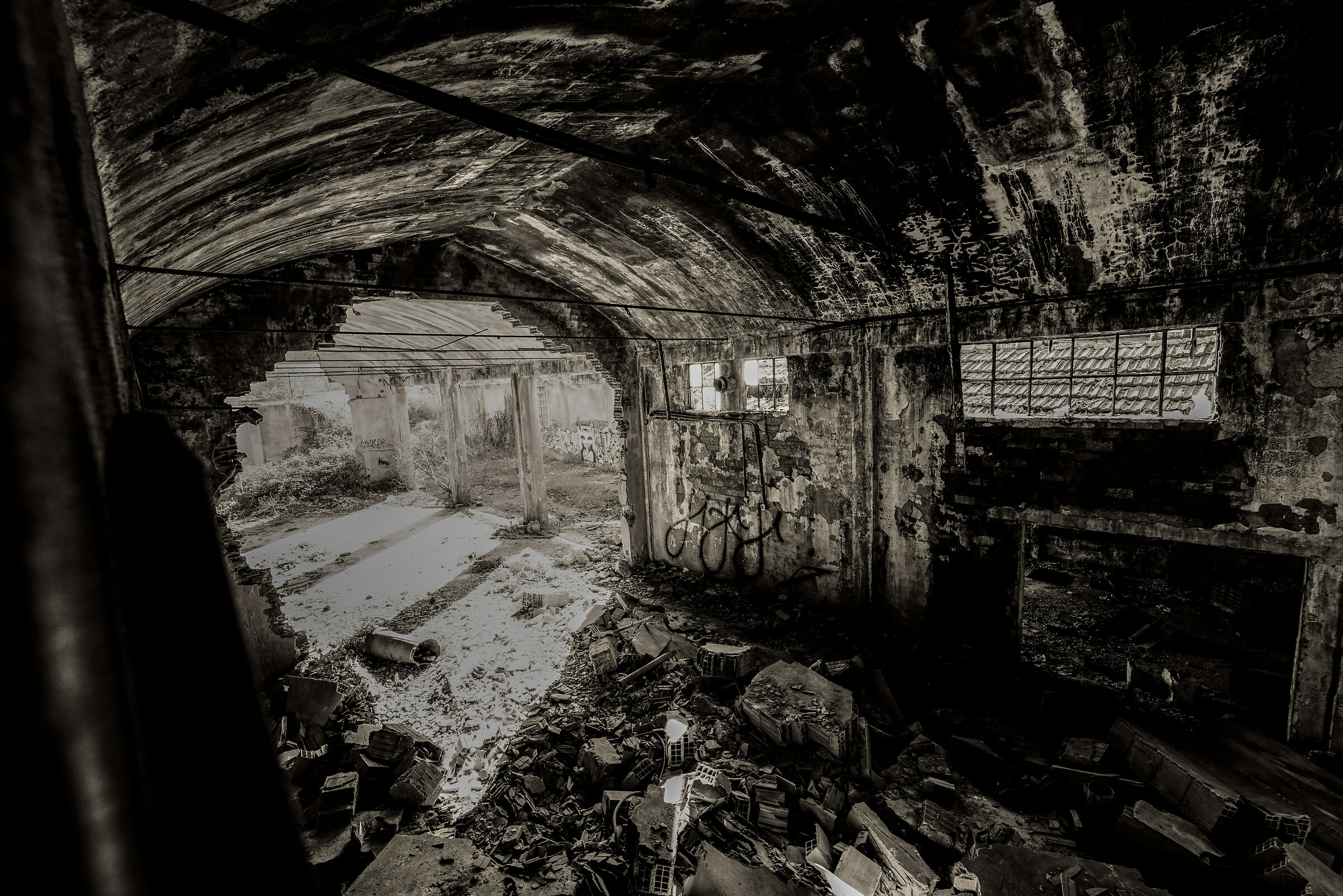 Industrial archaeology-abandoned spinning mill