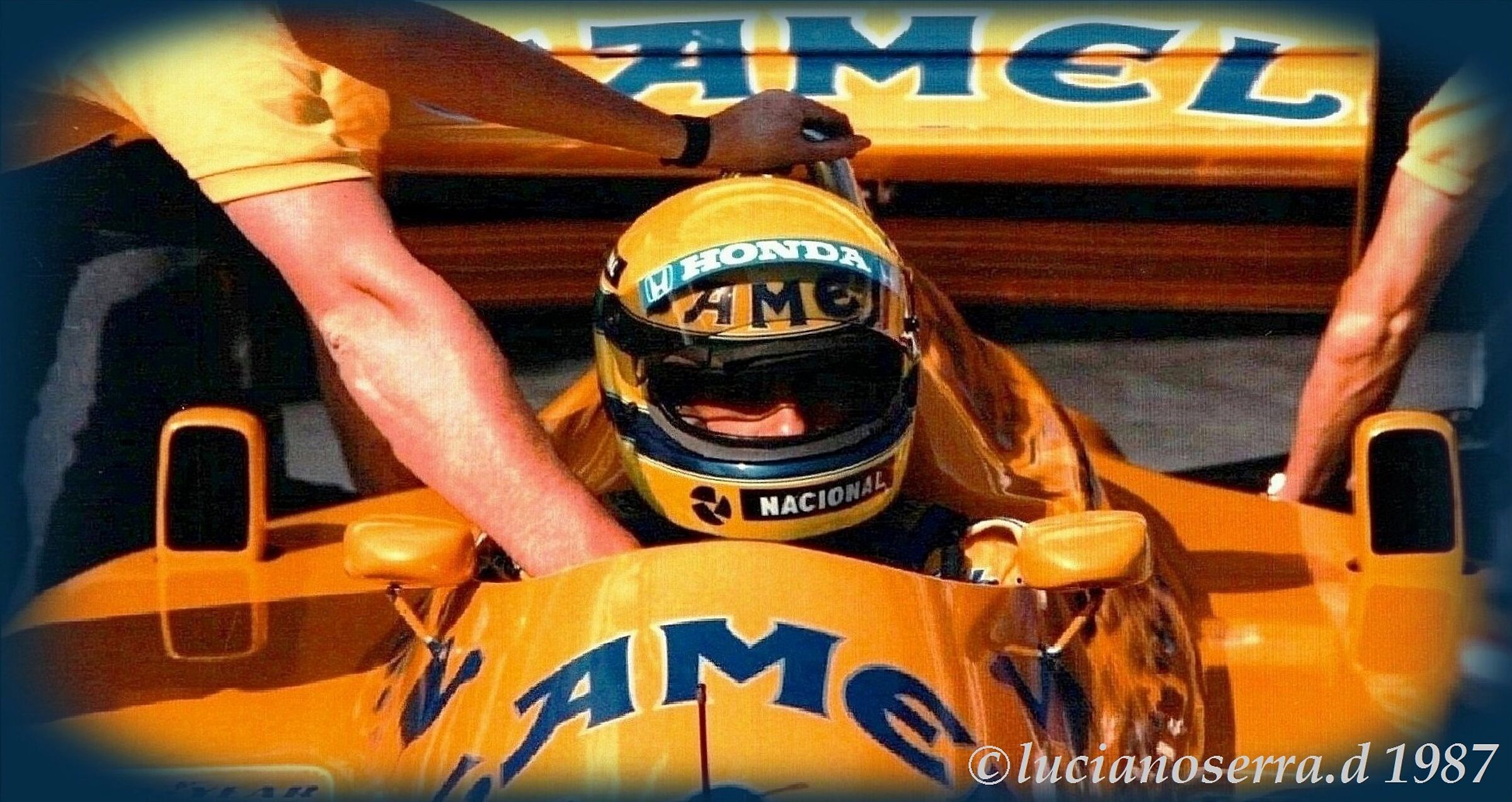 Ayrton Senna da Silva on Lotus 99T-1987