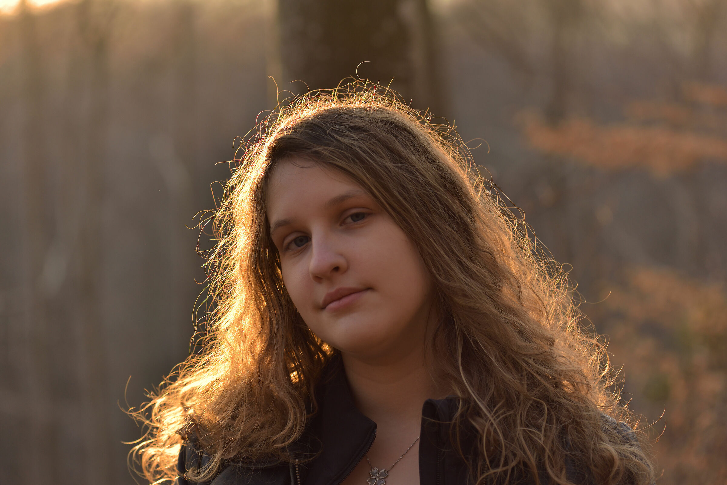 ritratto improvvisato nel bosco