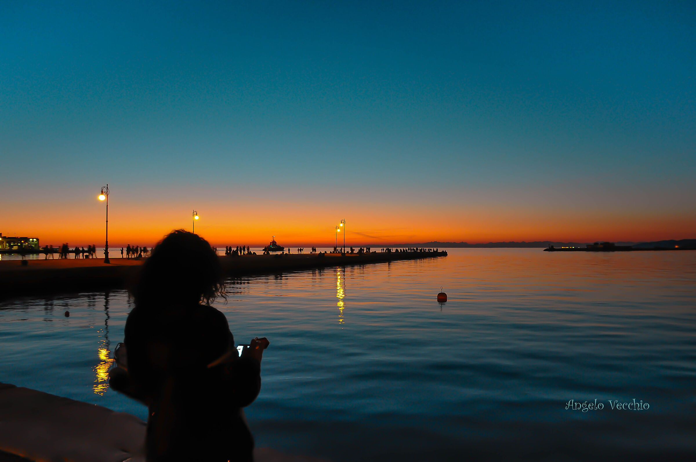 Trieste at dusk..