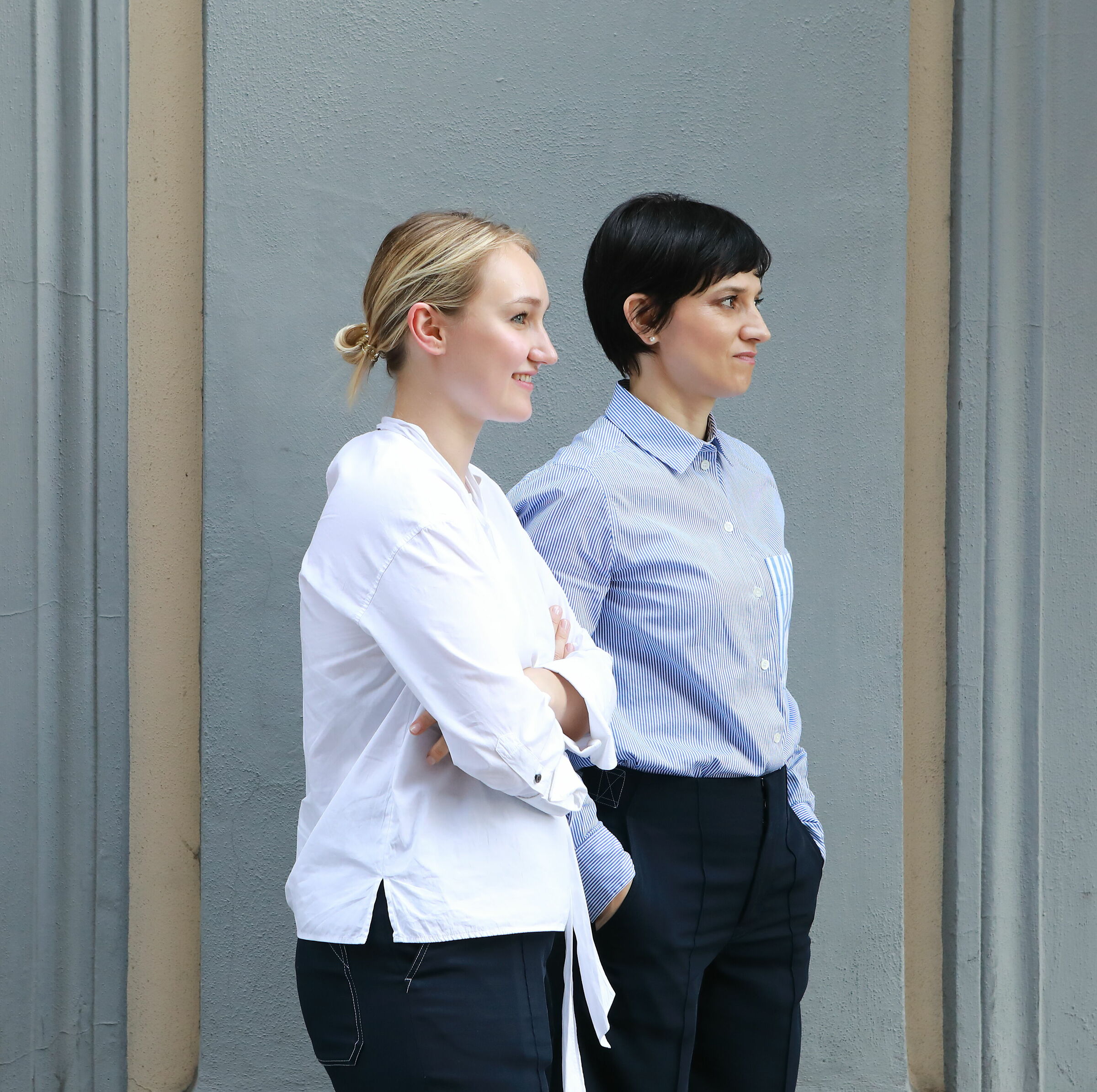 The Blonde and the brunette