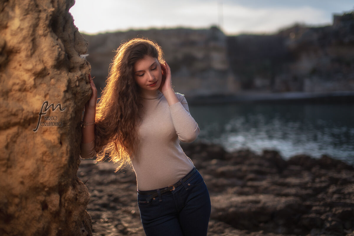 The warm colors of the evening