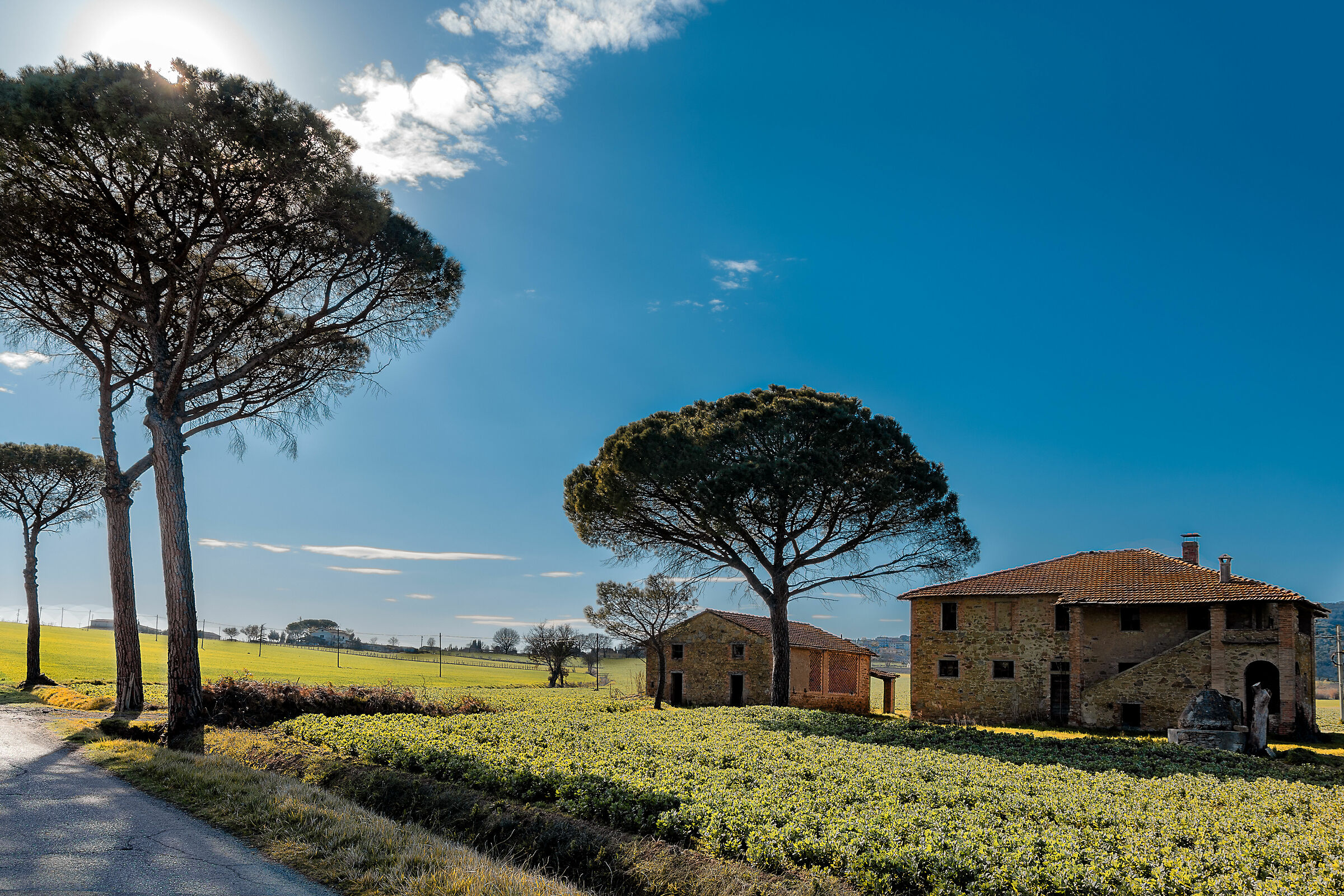 luce troppo alta su campagna umbra