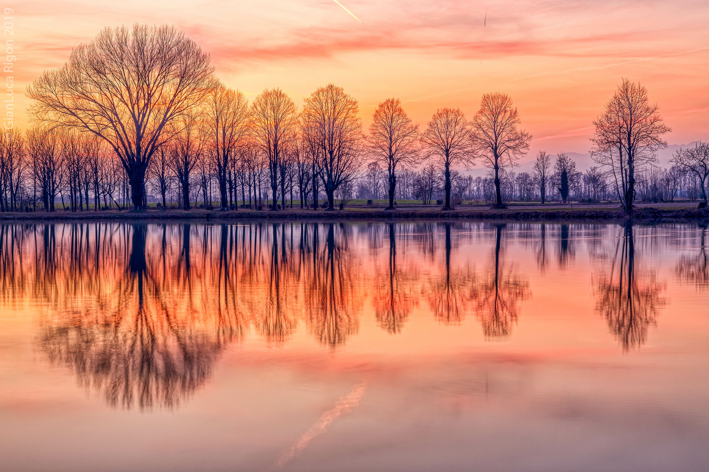 Tramonto al laghetto